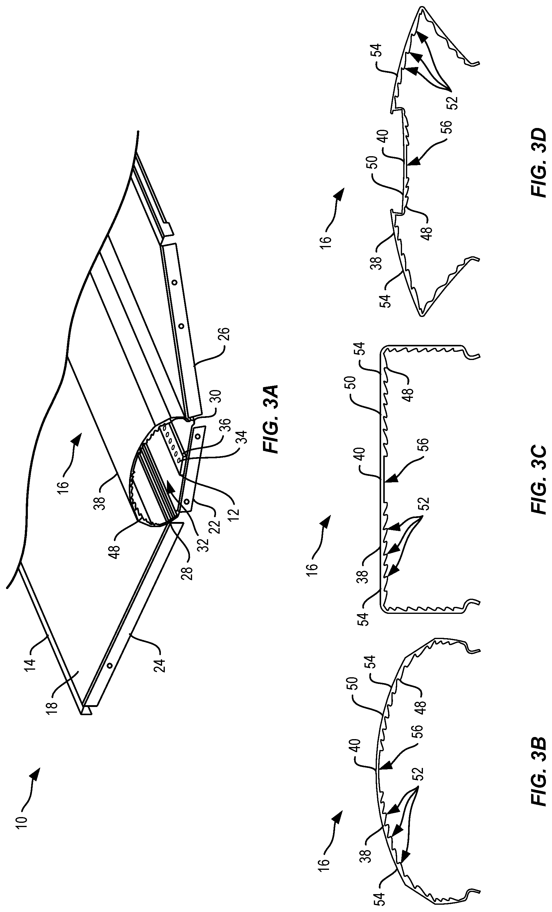 Patent US11781732 Figure 3 – Lighting fixture with lens assembly for reduced glare