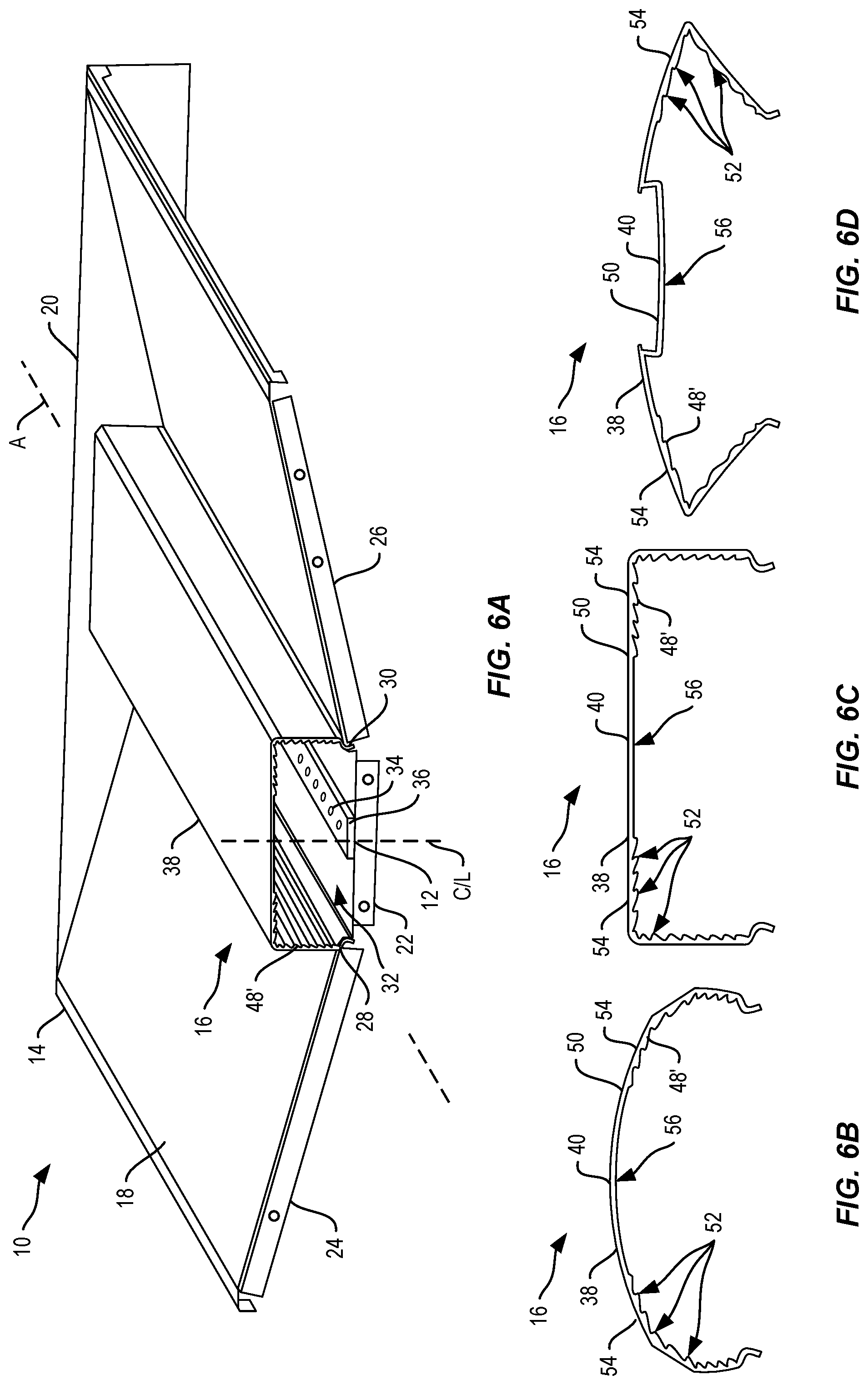 Patent US11781732 Figure 6 – Lighting fixture with lens assembly for reduced glare