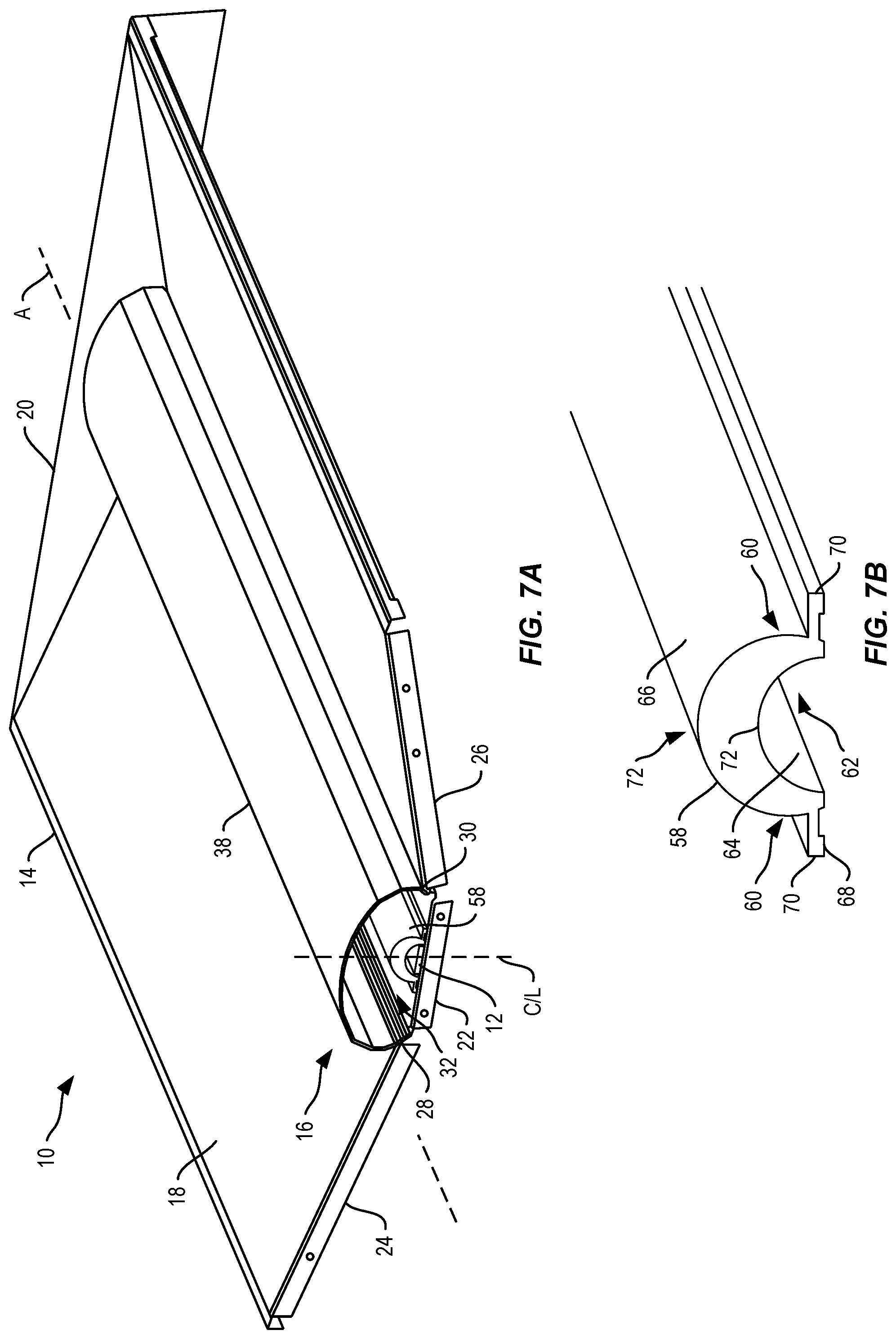 Patent US11781732 Figure 8 – Lighting fixture with lens assembly for reduced glare