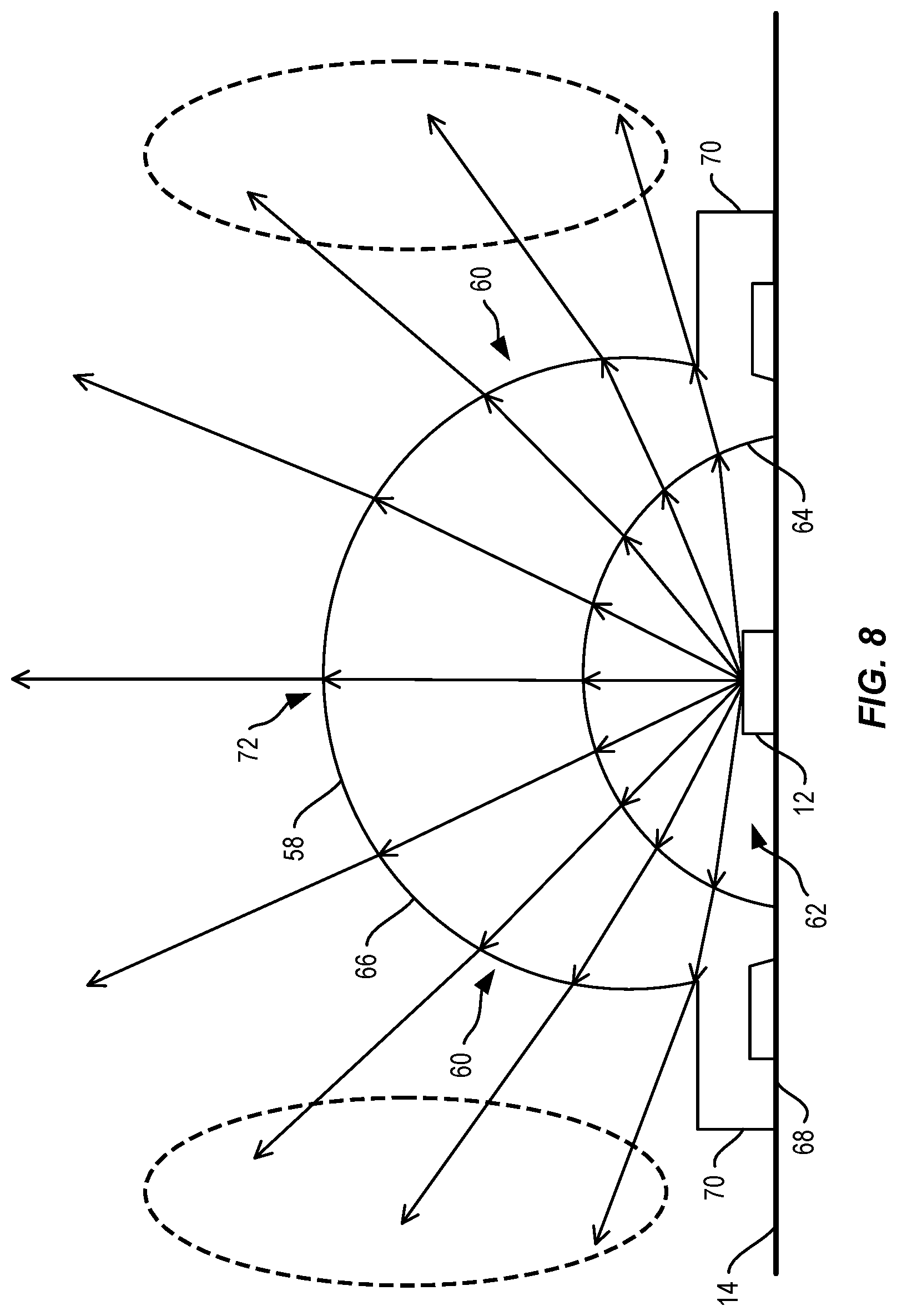 Patent US11781732 Figure 9 – Lighting fixture with lens assembly for reduced glare
