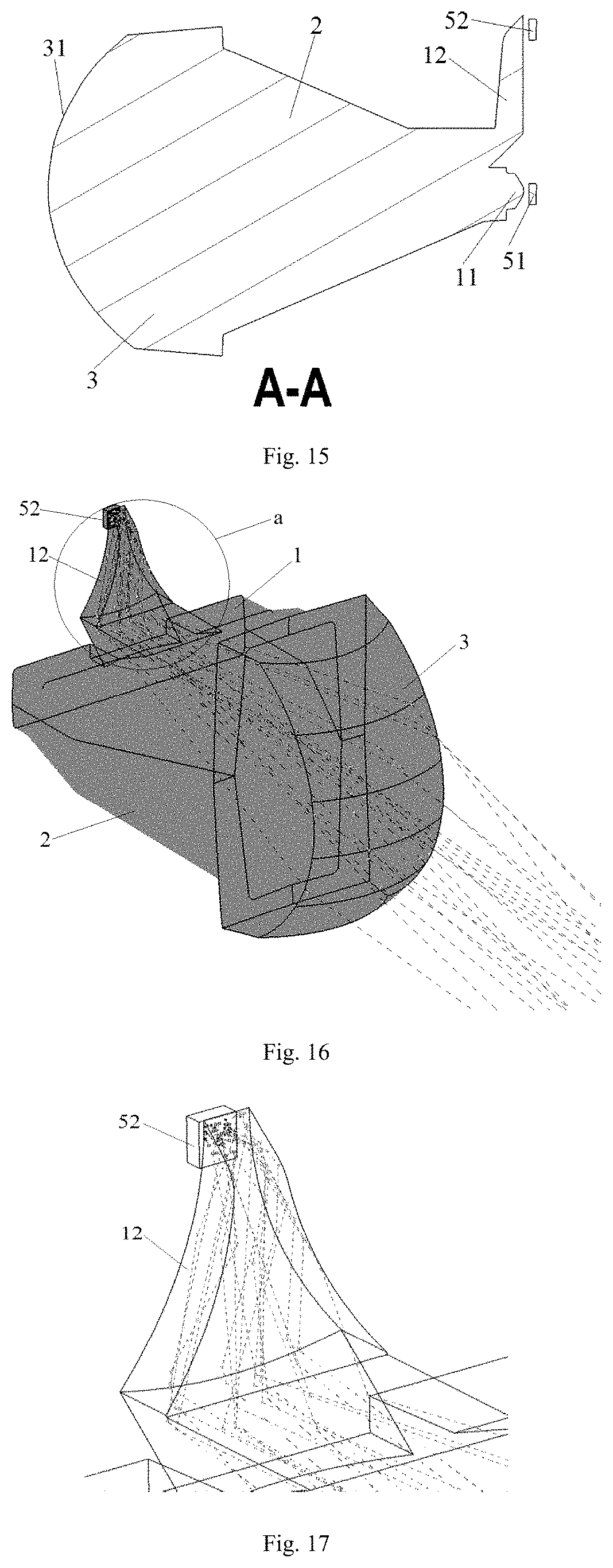 Patent US11781733 Figure 6 – Vehicle lamp optical element, vehicle lamp module, vehicle headlamp and vehicle