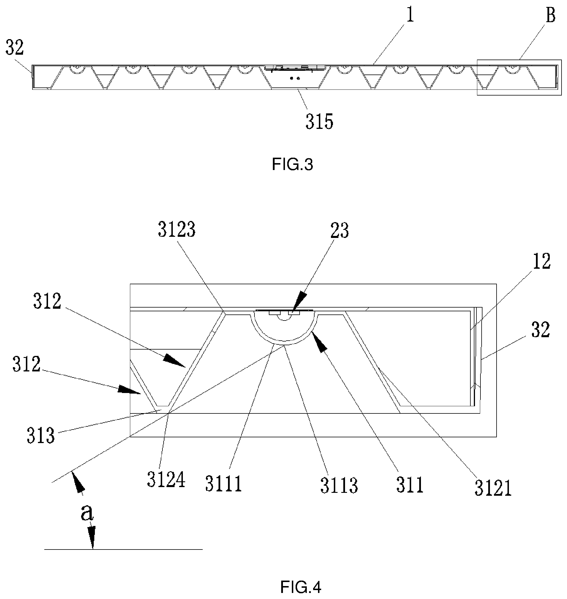 Patent US11781736 Figure 2 – LED lighting device and novel grille lamp