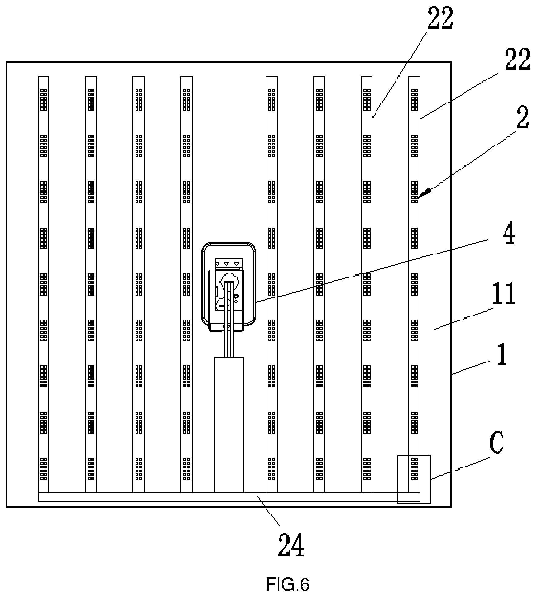 Patent US11781736 Figure 4 – LED lighting device and novel grille lamp