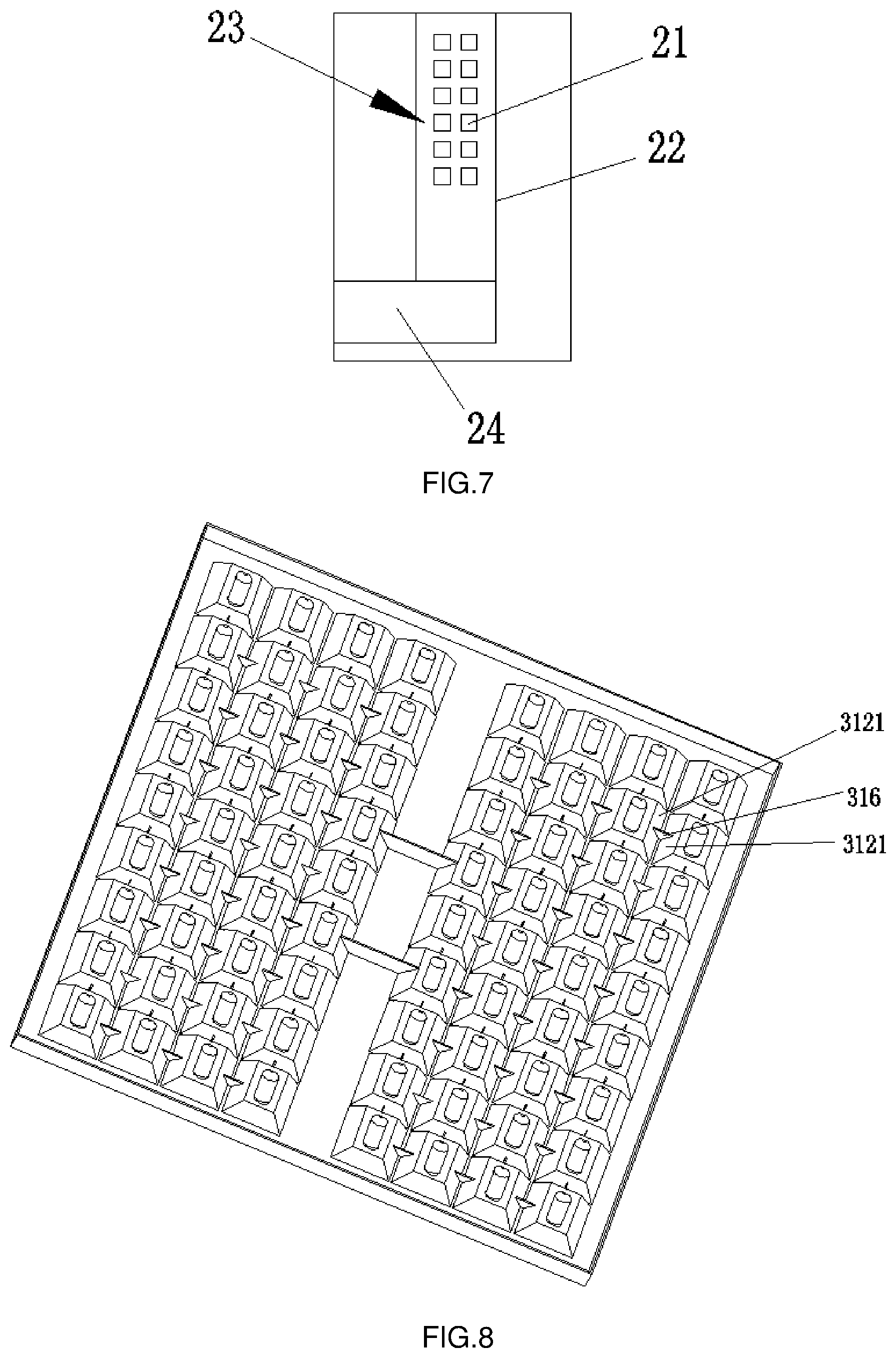 Patent US11781736 Figure 5 – LED lighting device and novel grille lamp