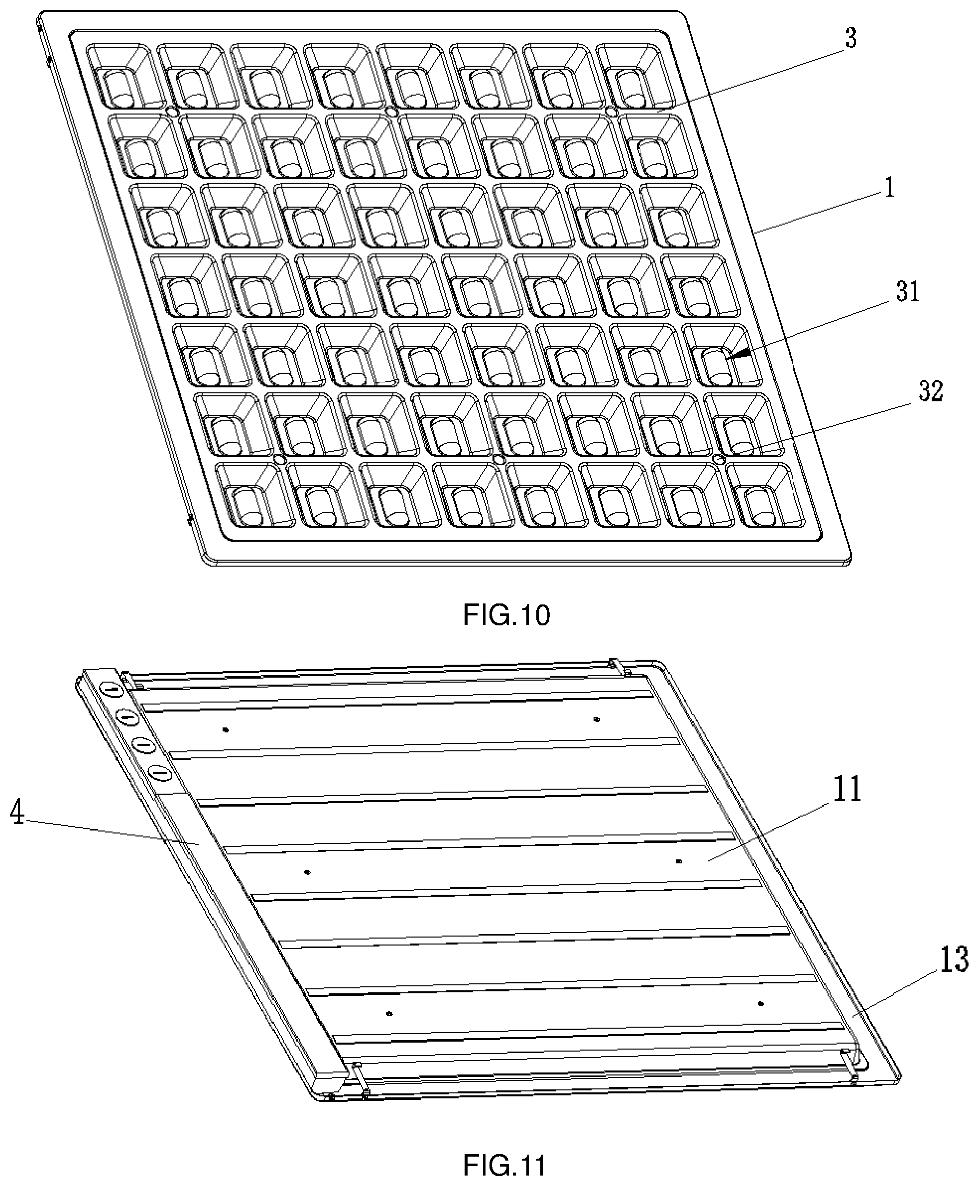 Patent US11781736 Figure 7 – LED lighting device and novel grille lamp