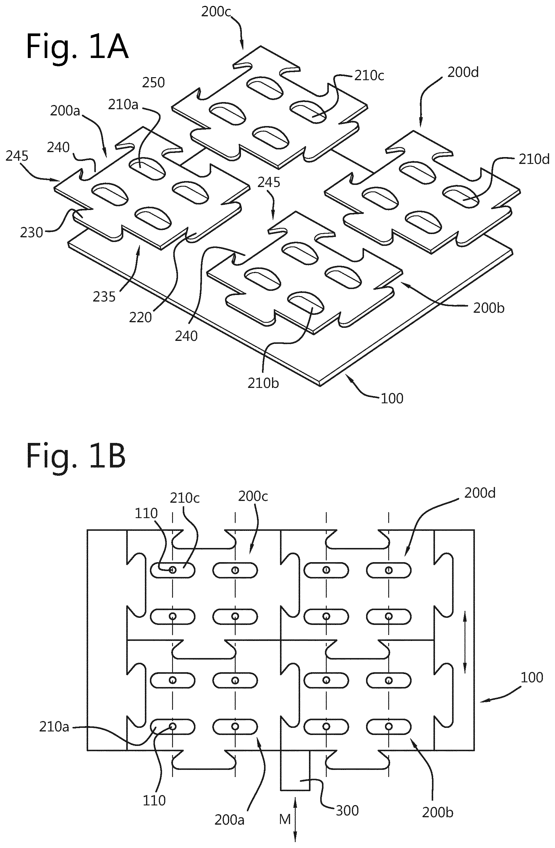 Patent US11781738 Figure 1 – Luminaire system with movable modules