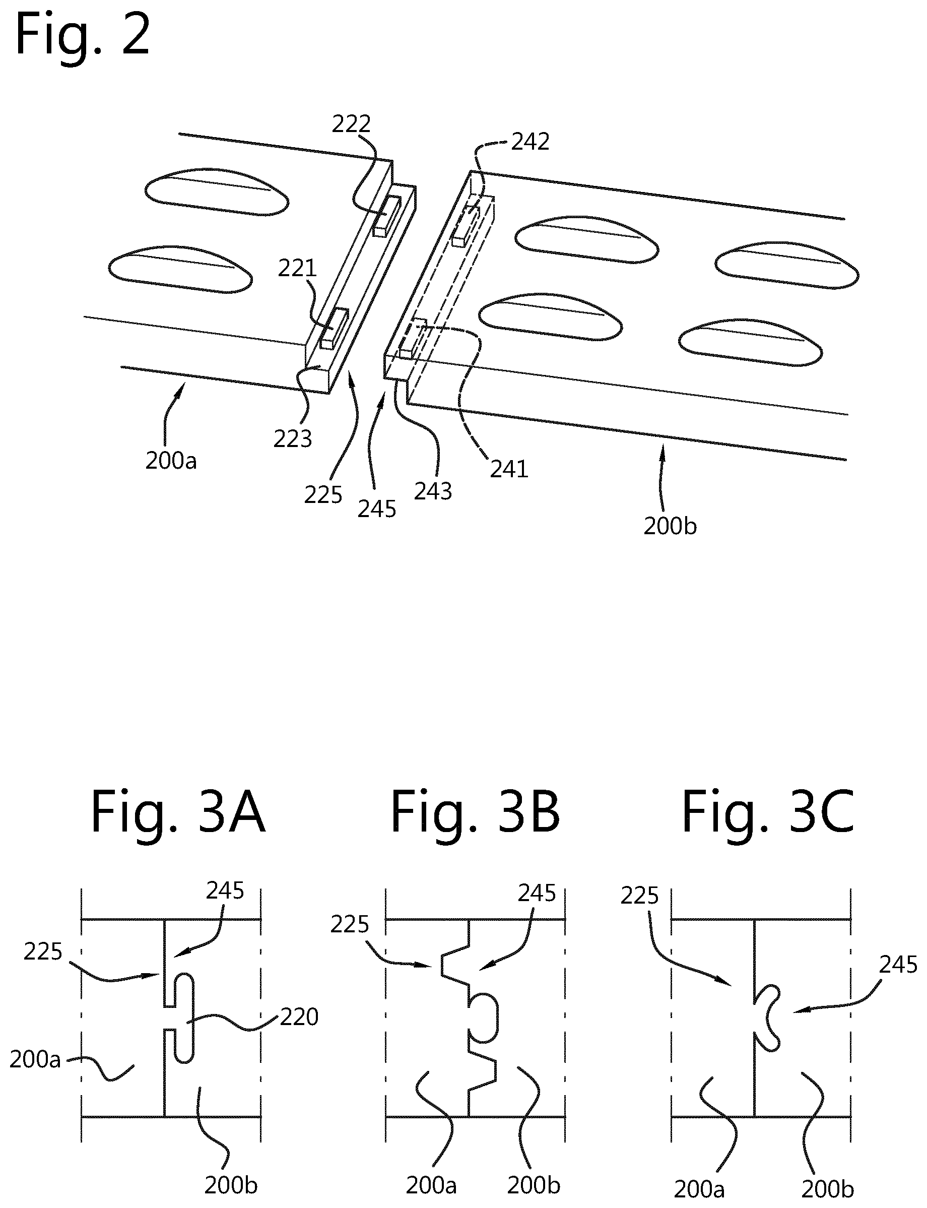 Patent US11781738 Figure 2 – Luminaire system with movable modules