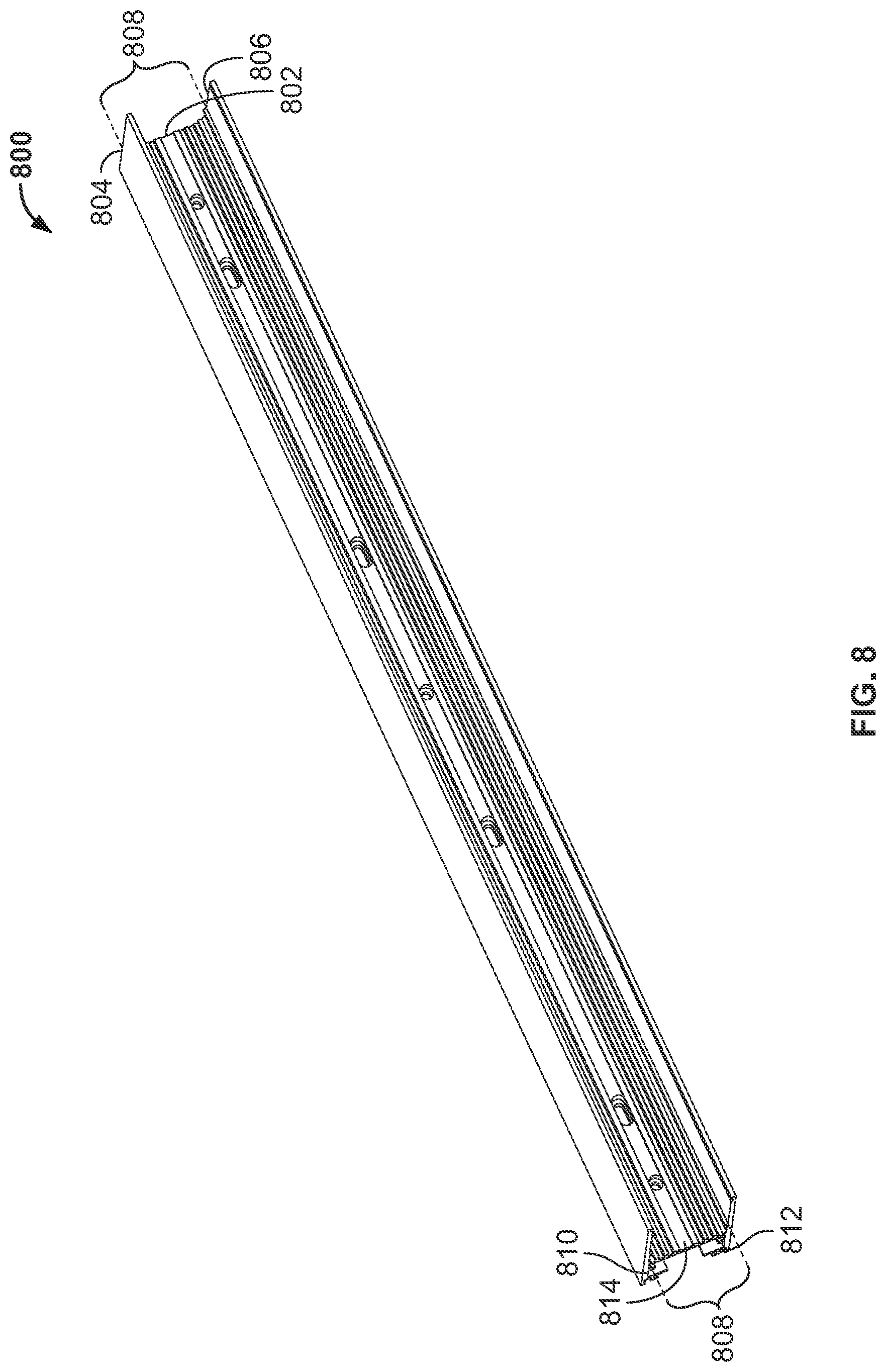 Patent US11781742 Figure 8 – Fixtures, power and control systems for same