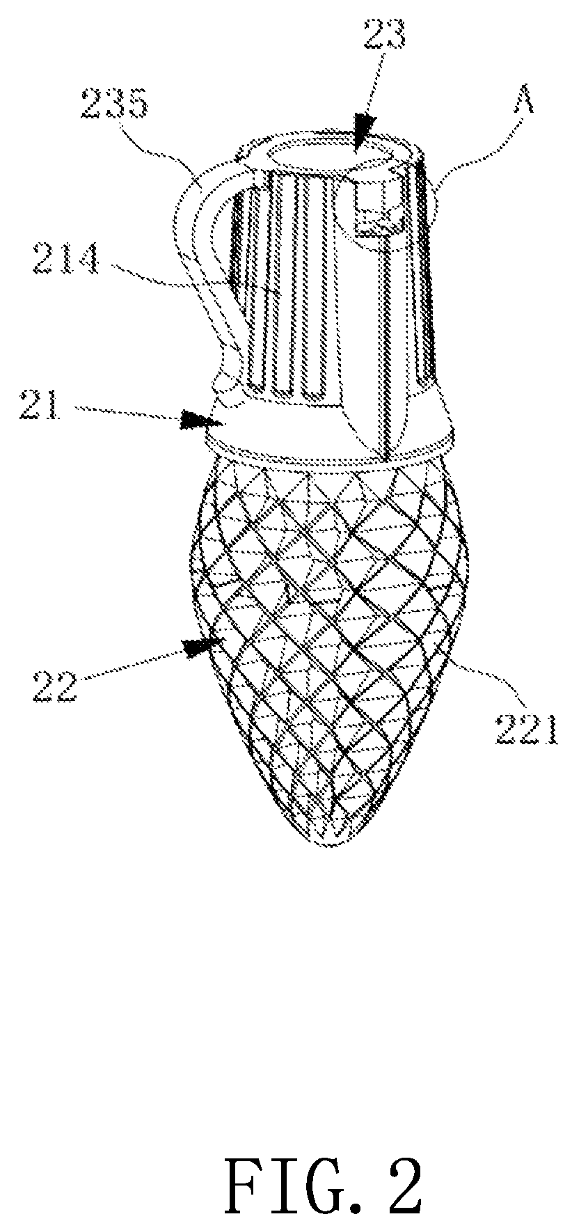 Patent US11781744 Figure 3 – Light string assembly with wire holes