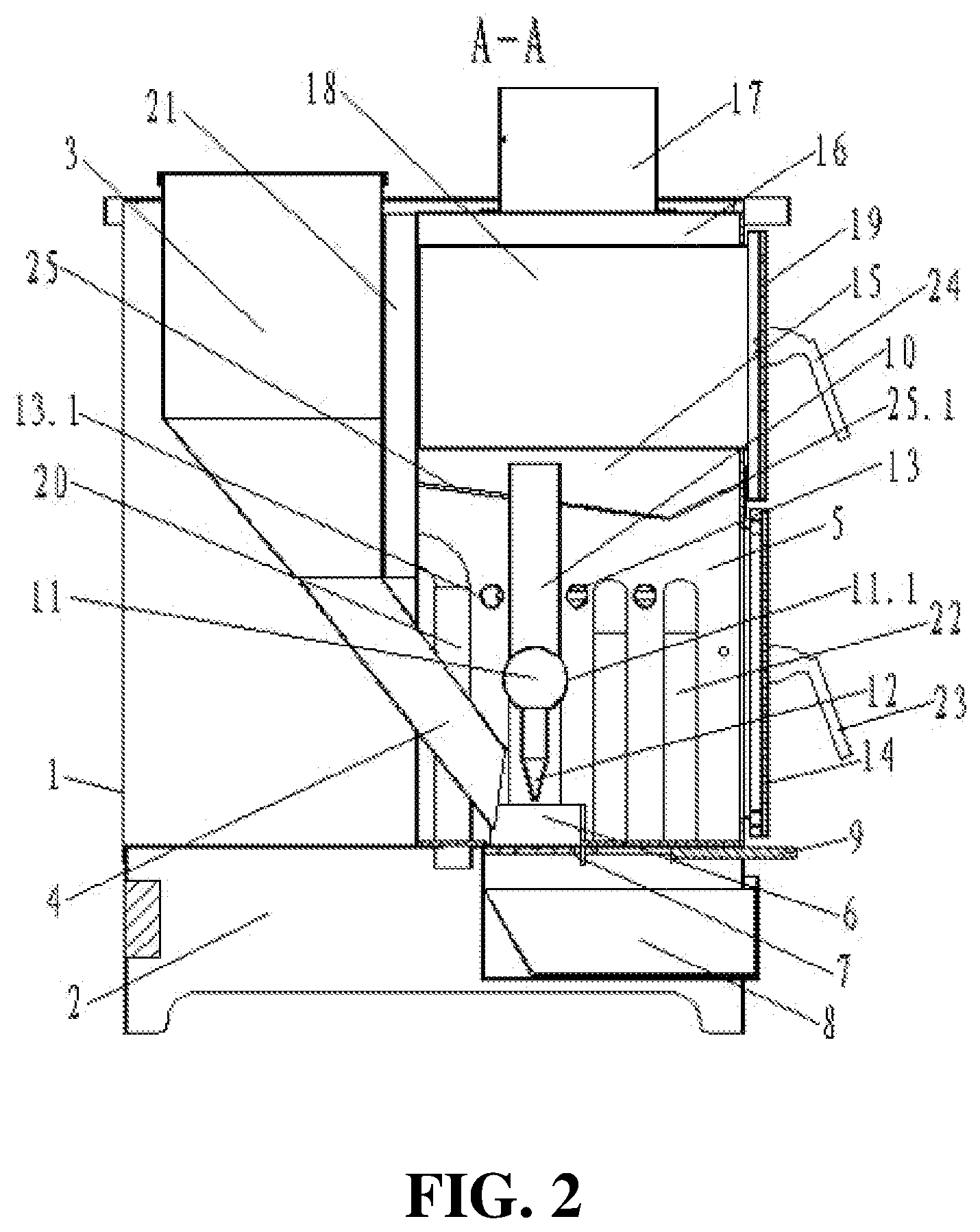 Patent US11781749 Figure 2 – Furnace using biomass pellets as fuel