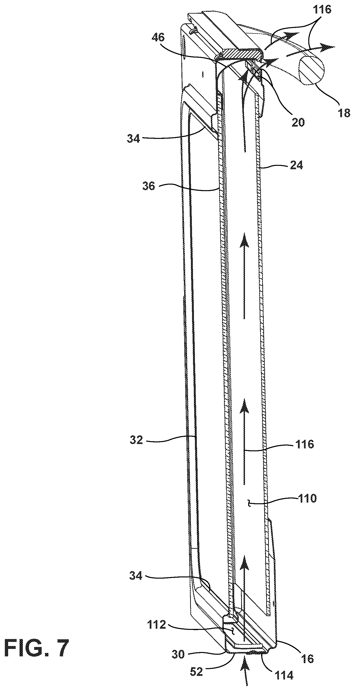 Patent US11781750 Figure 7 – Oven door assembly