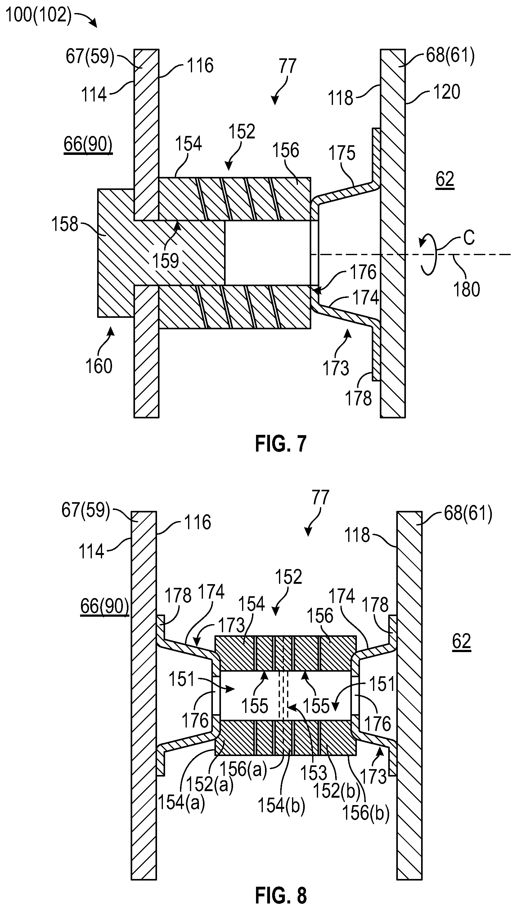 Patent US11781753 Figure 5 – Combustor dome-deflector and liner having flexible connections