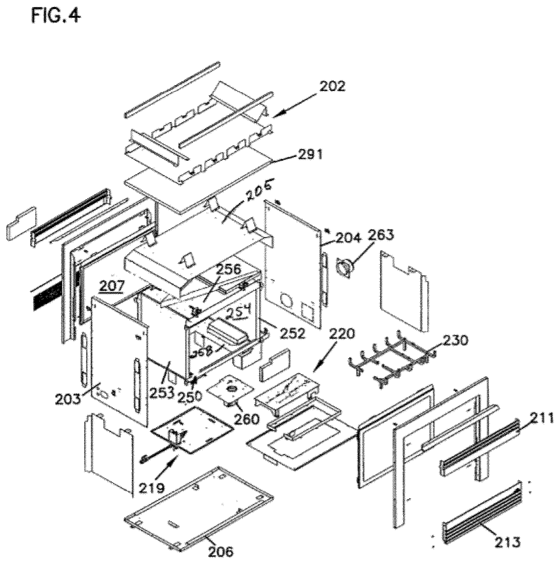 Patent US11781755 Figure 3 – Fireplace with controllable and image-bearing rear wall