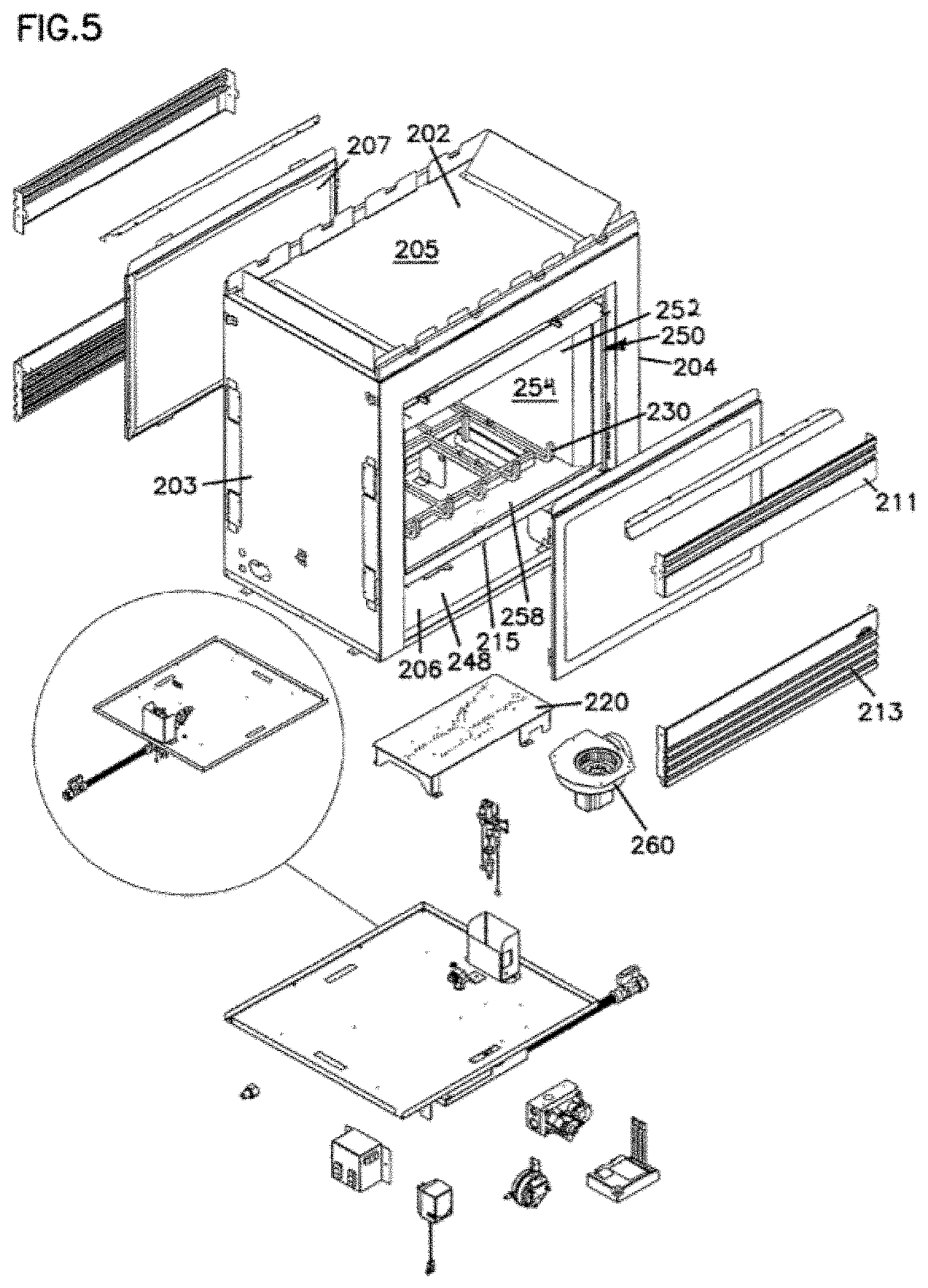 Patent US11781755 Figure 4 – Fireplace with controllable and image-bearing rear wall