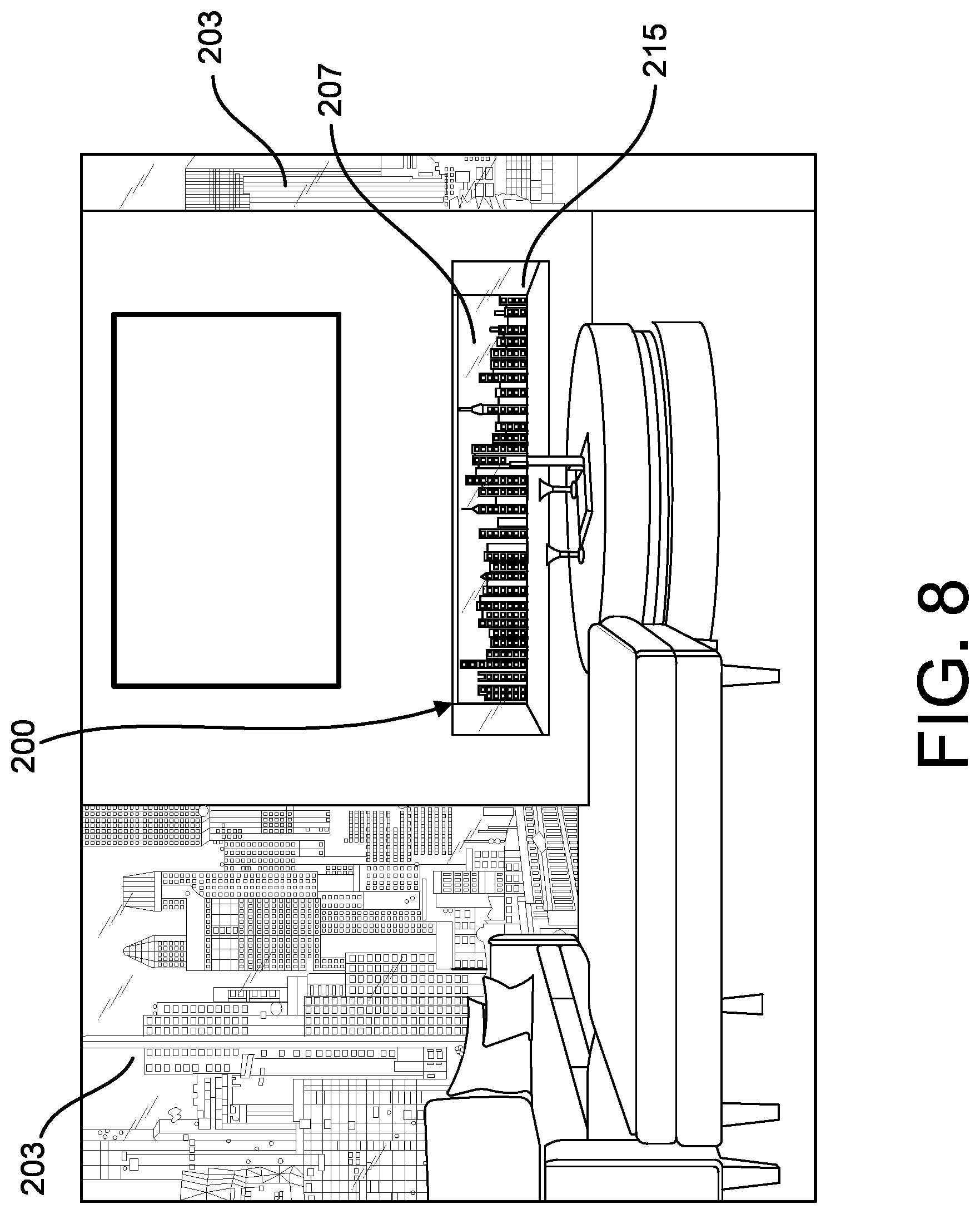 Patent US11781755 Figure 9 – Fireplace with controllable and image-bearing rear wall