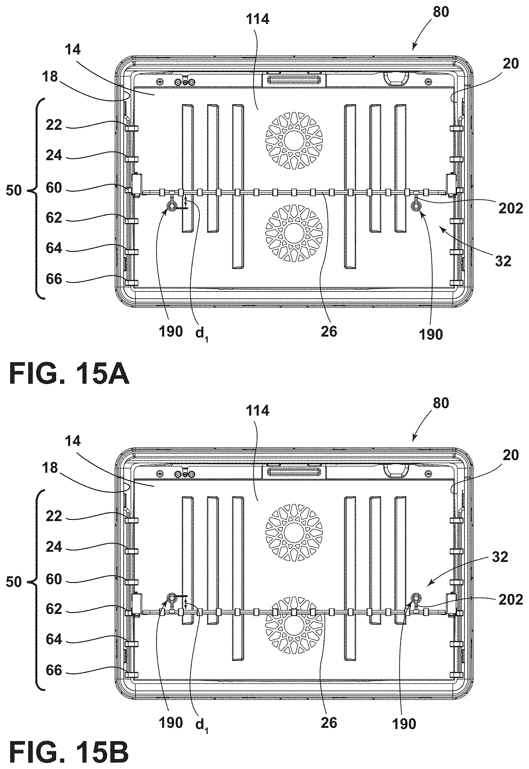Patent US11781757 Figure 11 – Automatic rack system for a cooking appliance