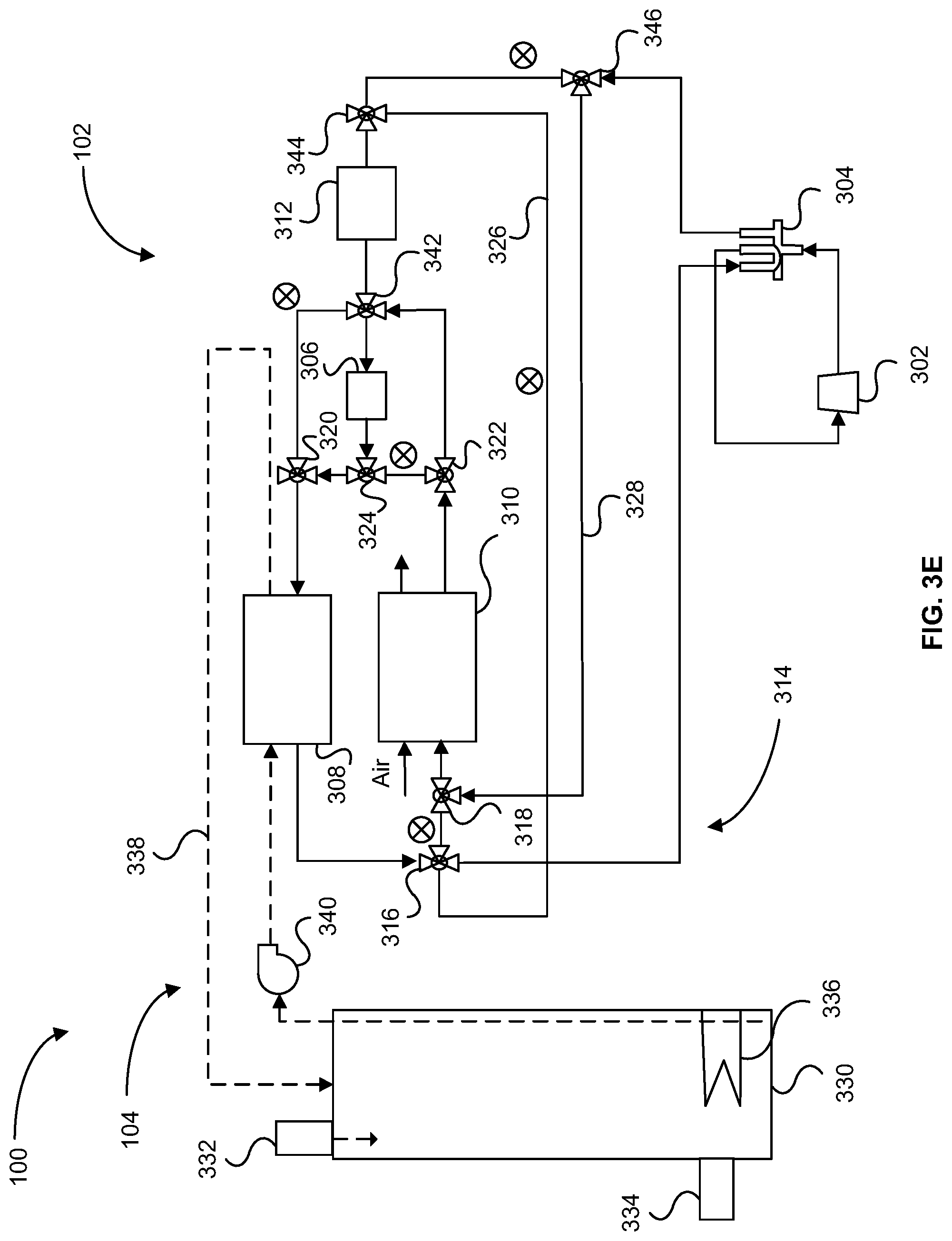 Patent US11781760 Figure 8 – Integrated space conditioning and water heating systems and methods thereto
