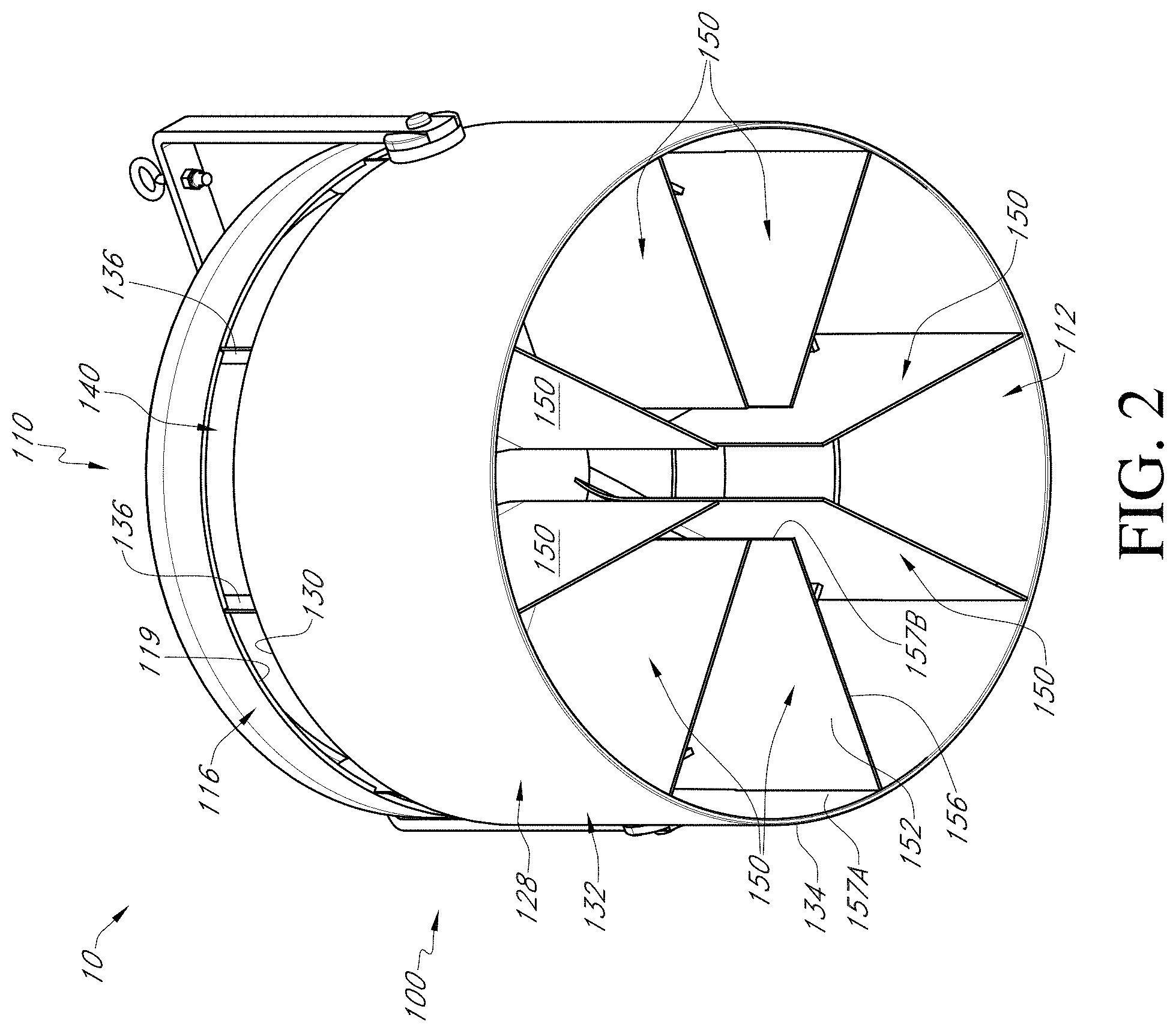 Patent US11781761 Figure 2 – Air moving device with bypass intake