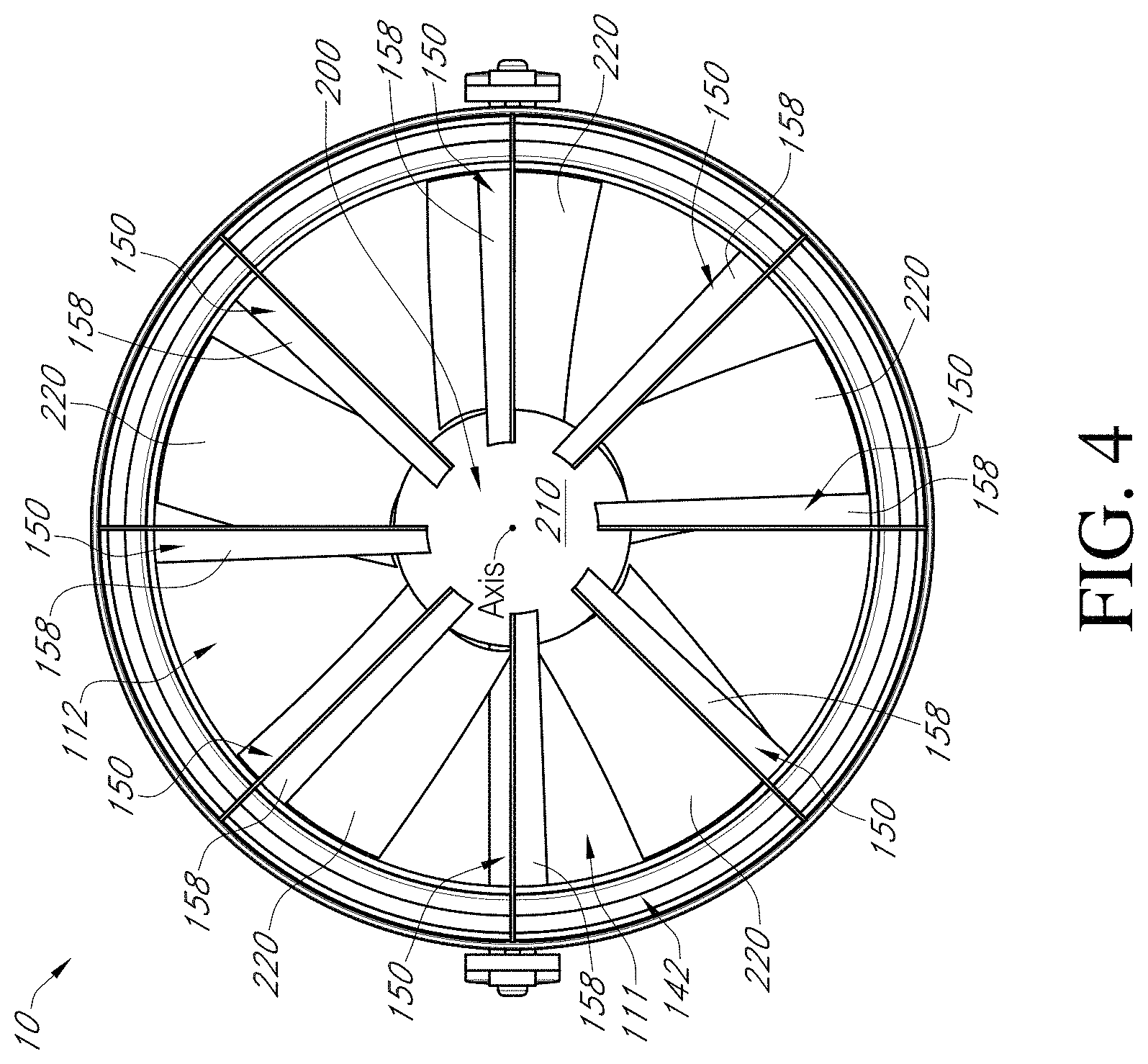 Patent US11781761 Figure 4 – Air moving device with bypass intake