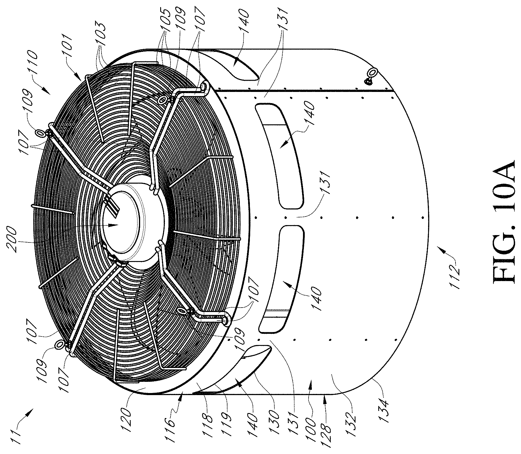 Patent US11781761 Figure 12 – Air moving device with bypass intake