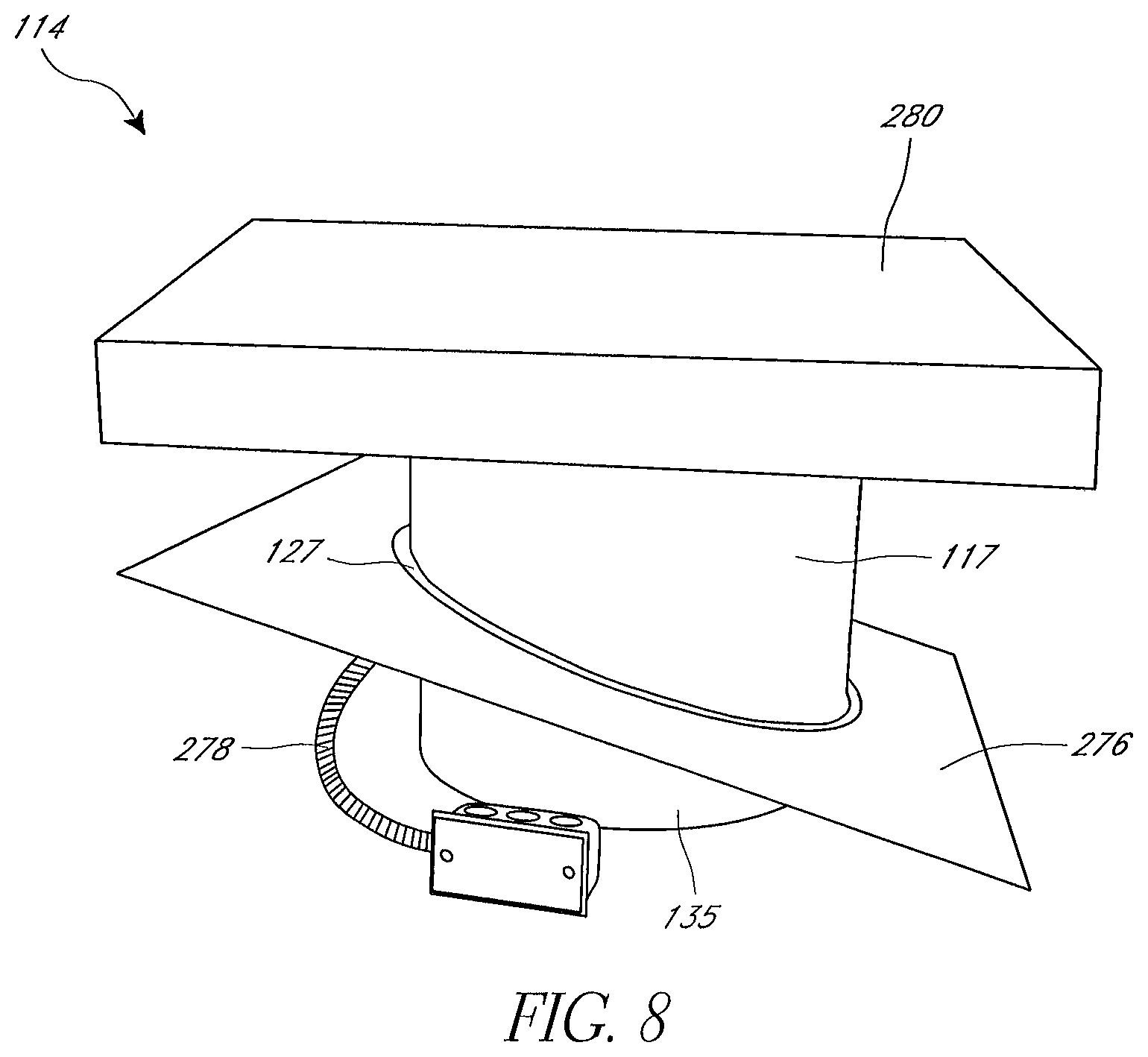 Patent US11781762 Figure 8 – Air cooling system for building structures with attic