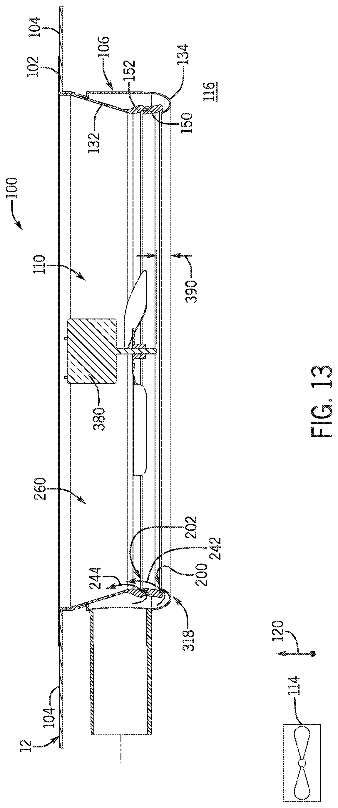 Patent US11781763 Figure 12 – Air flow amplifier for HVAC system
