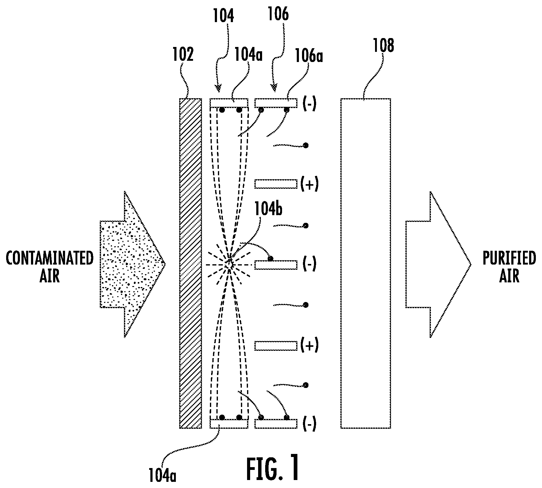 Patent US11781764 — Air purifying system — Figure 1