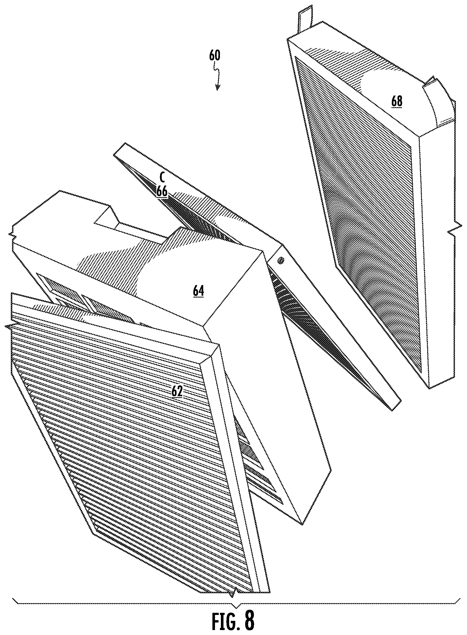 Patent US11781764 Figure 8 – Air purifying system