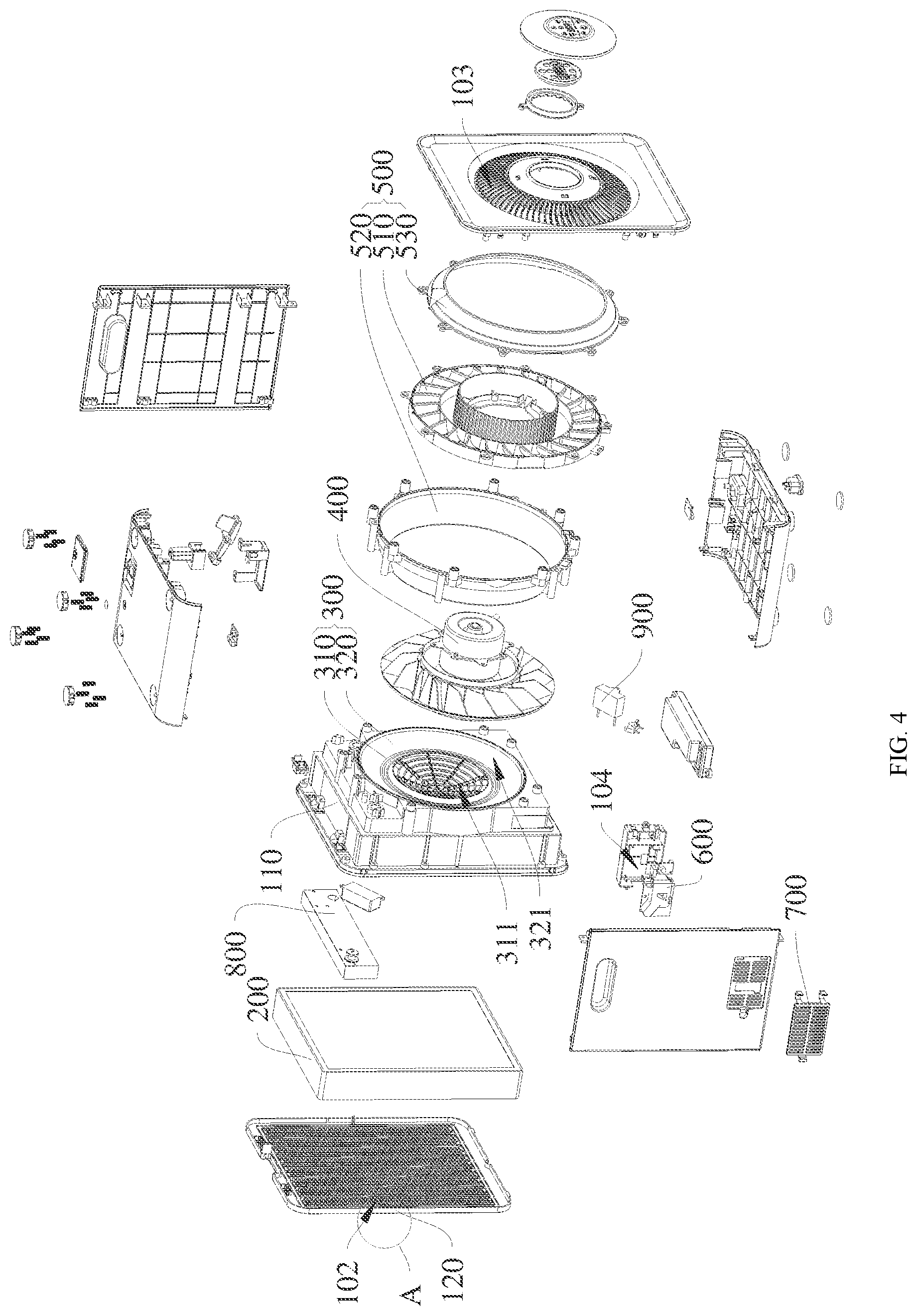Patent US11781765 Figure 4 – Air purifier