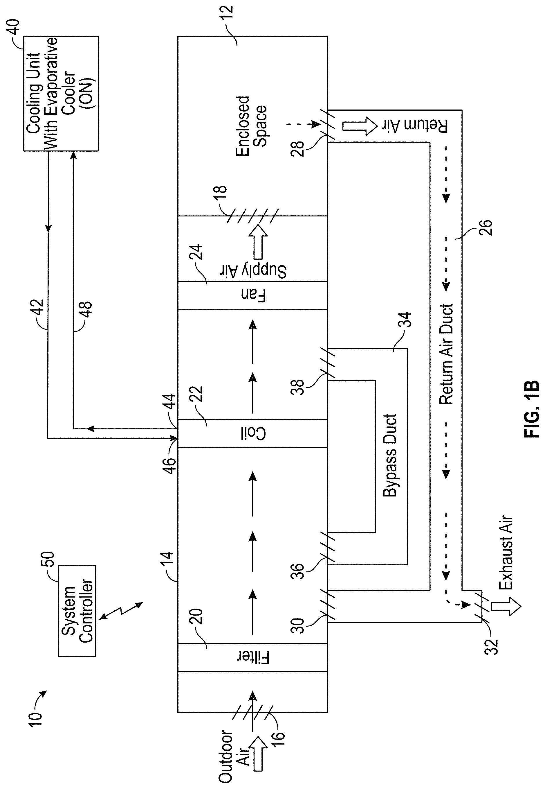 Patent US11781775 Figure 3 – Hybrid direct and indirect air cooling system