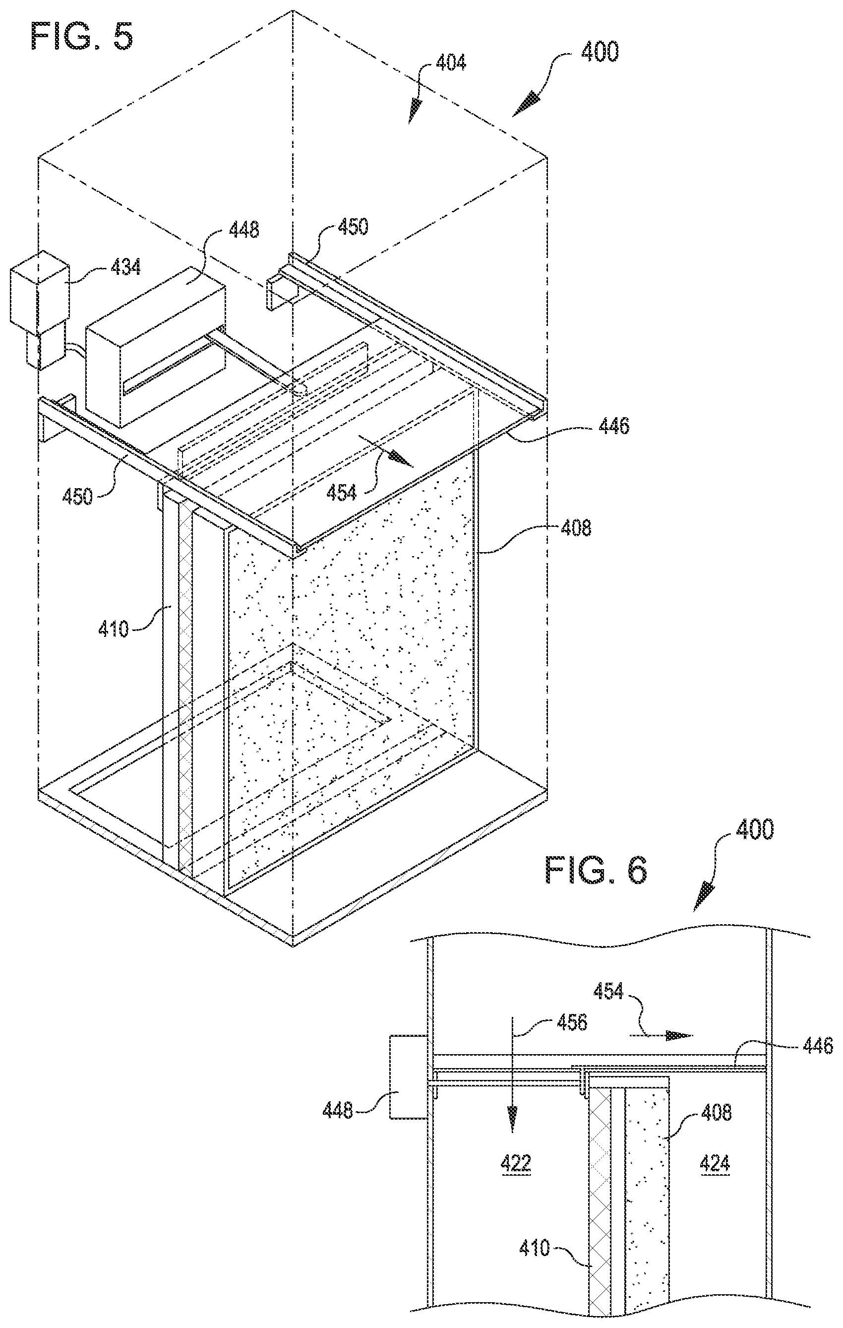Patent US11781780 Figure 5 – Moveable airflow barrier for throughput control in cooling unit