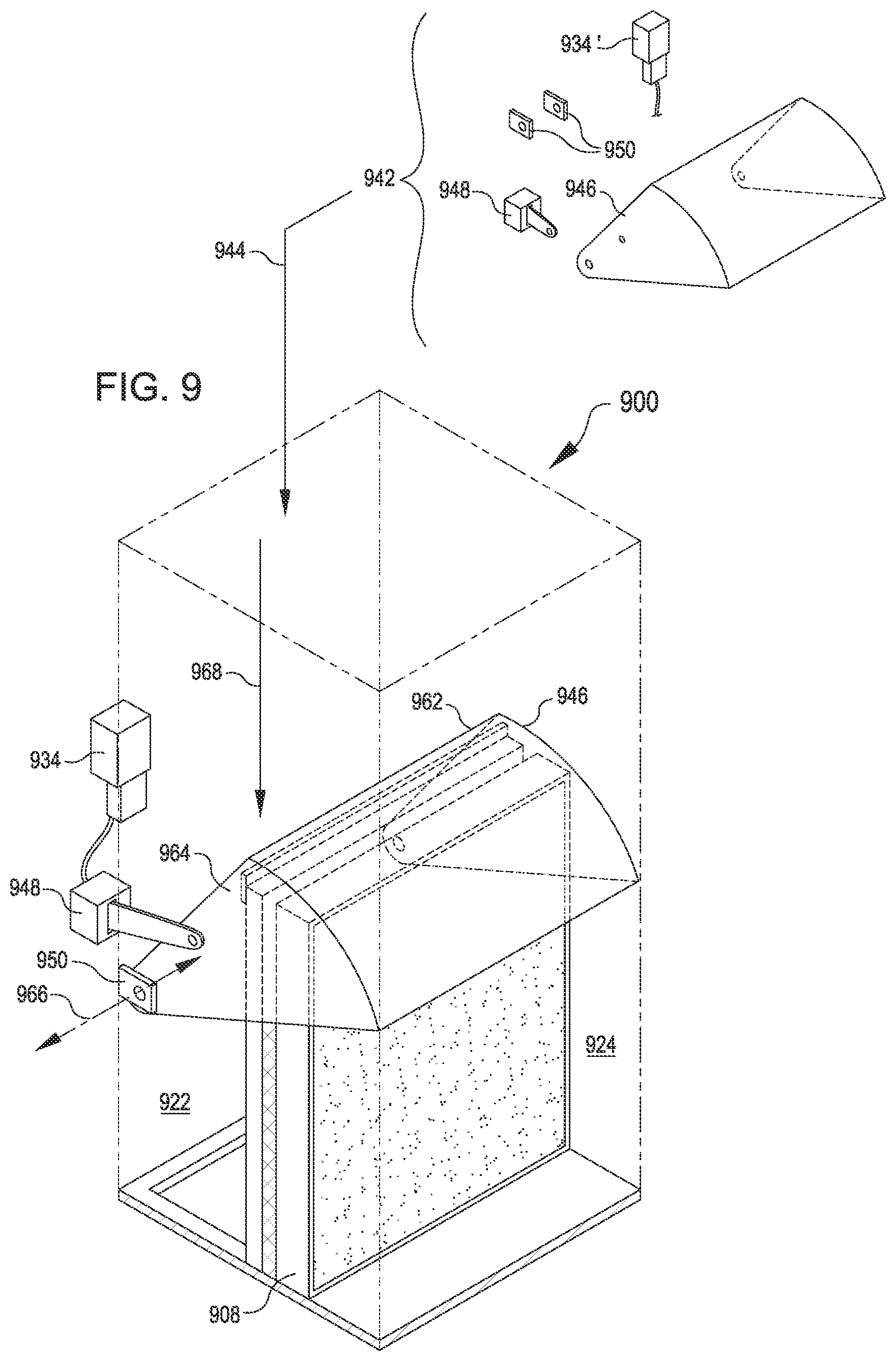 Patent US11781780 Figure 7 – Moveable airflow barrier for throughput control in cooling unit