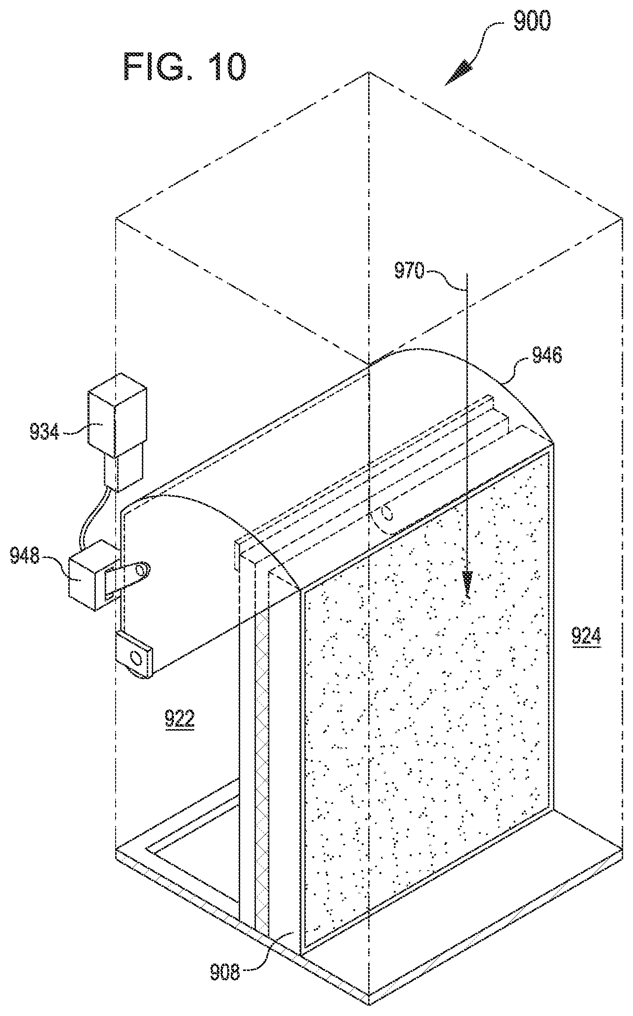 Patent US11781780 Figure 8 – Moveable airflow barrier for throughput control in cooling unit
