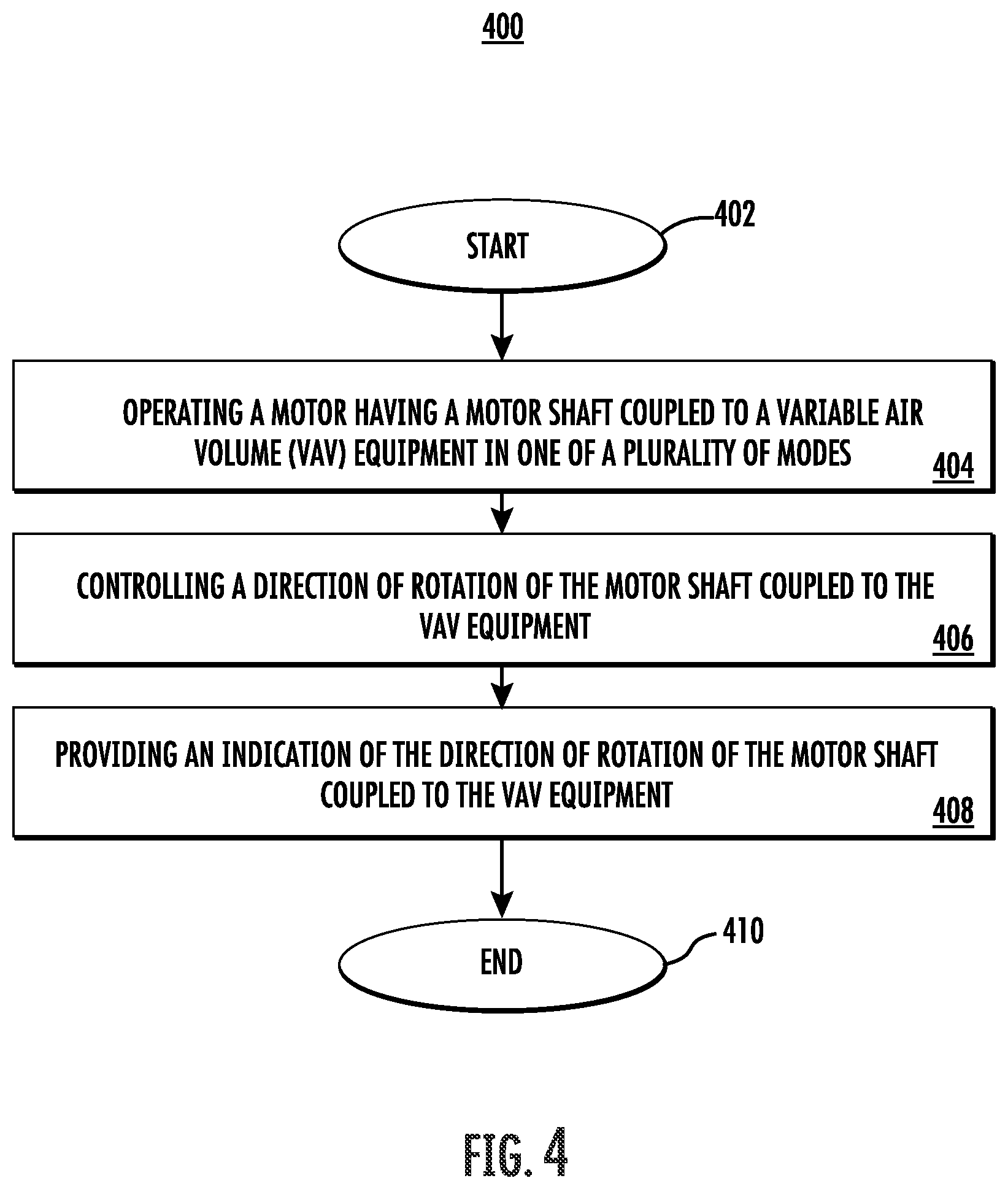 Patent US11781782 Figure 4 – Indication of motor shaft rotation and controller location