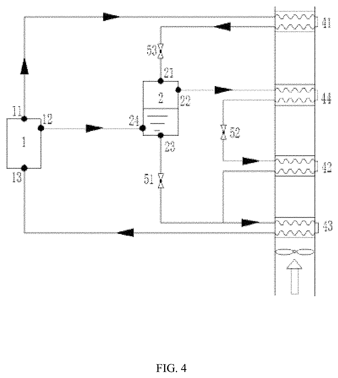 Patent US11781788 Figure 3 – Cascade air conditioner system