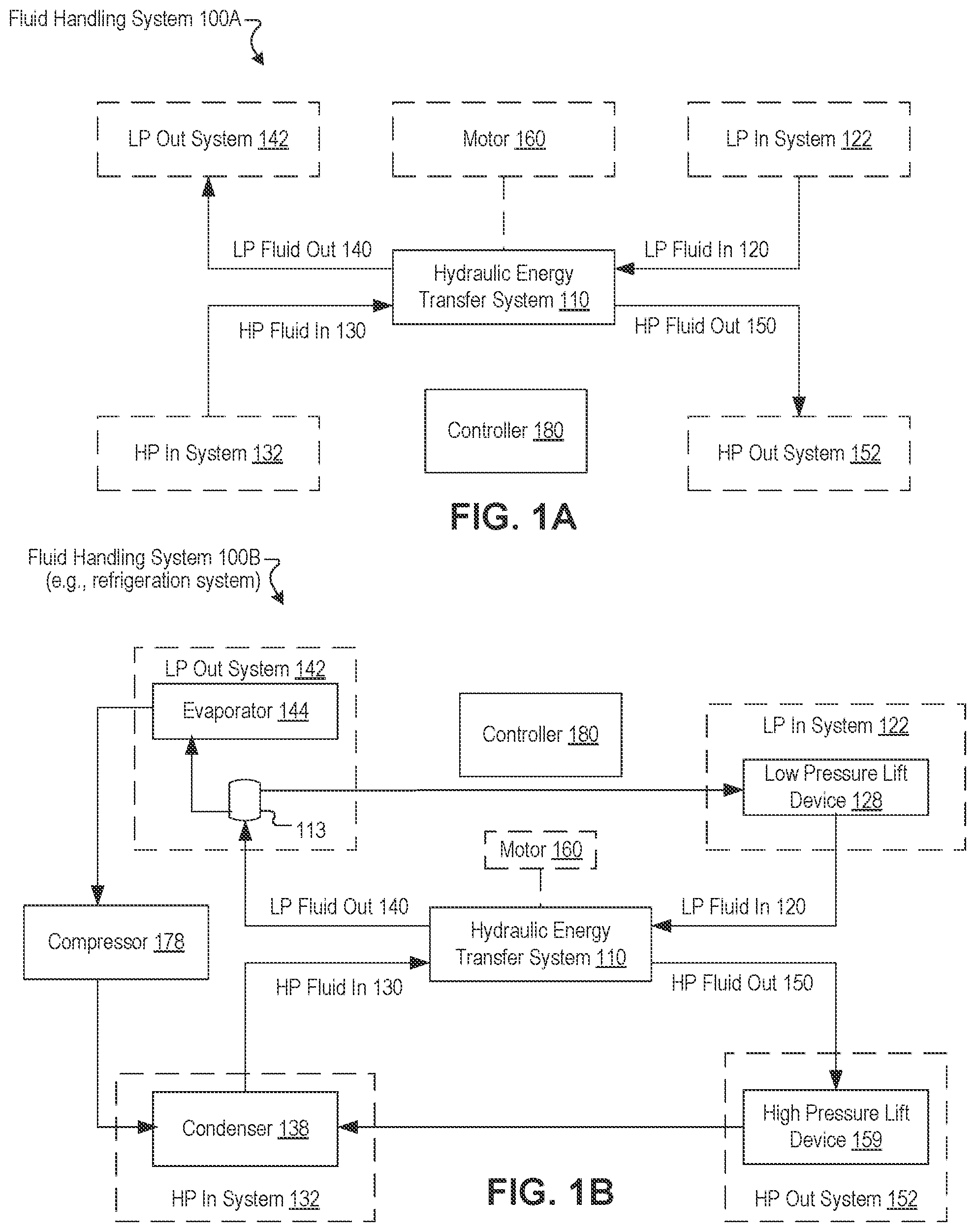 Patent US11781789 Figure 1 – Refrigeration and heat pump systems with pressure exchangers