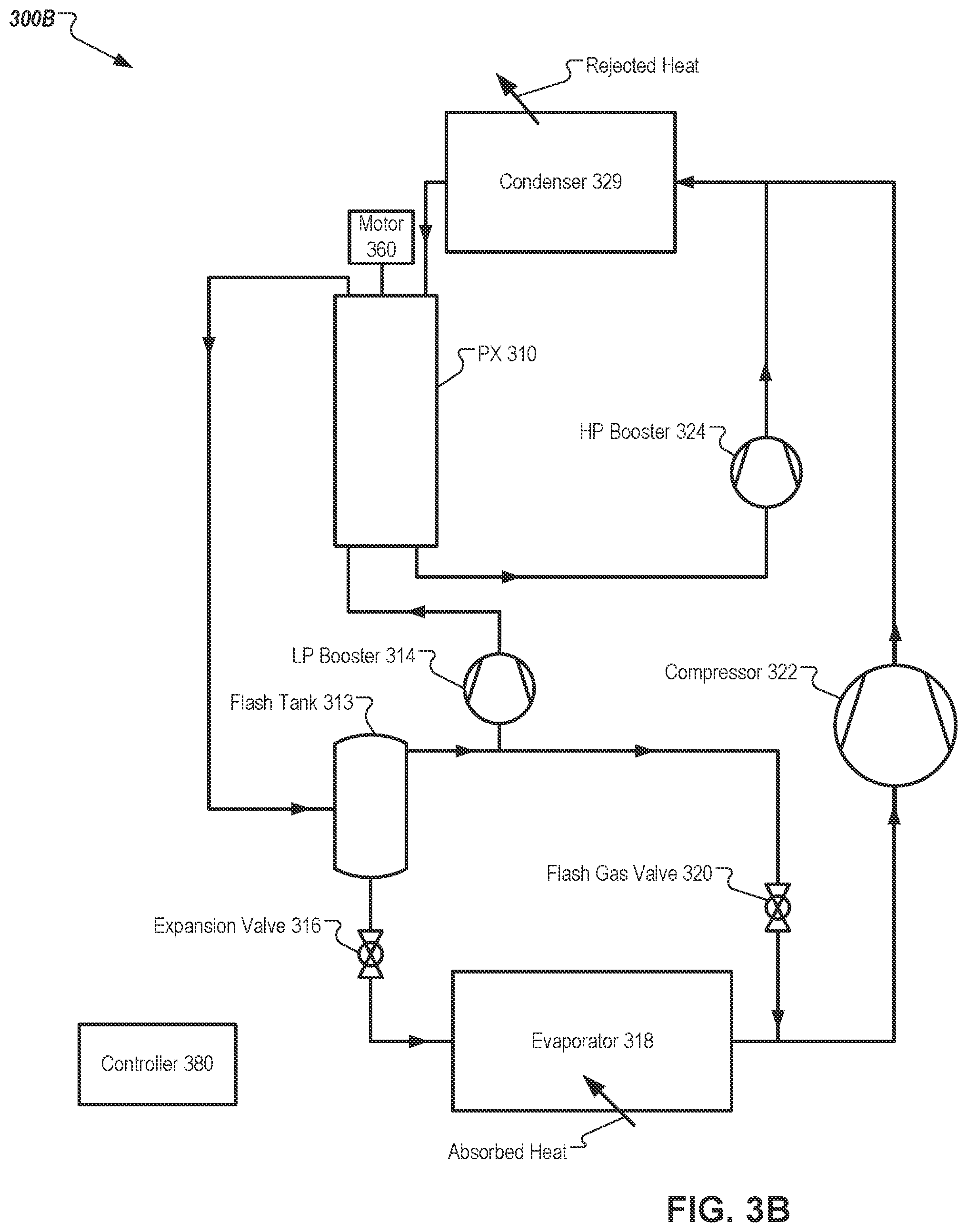 Patent US11781789 Figure 5 – Refrigeration and heat pump systems with pressure exchangers