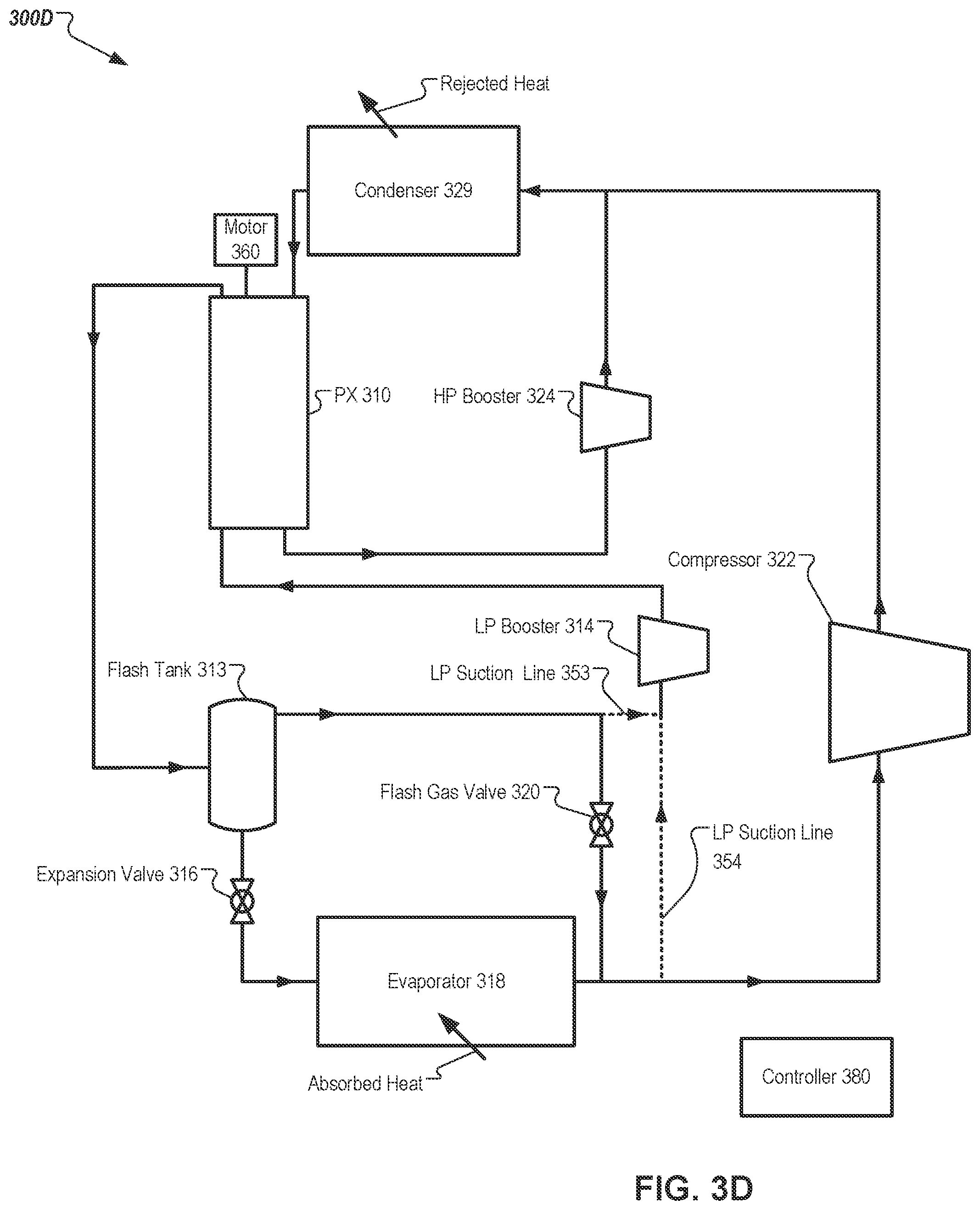 Patent US11781789 Figure 7 – Refrigeration and heat pump systems with pressure exchangers