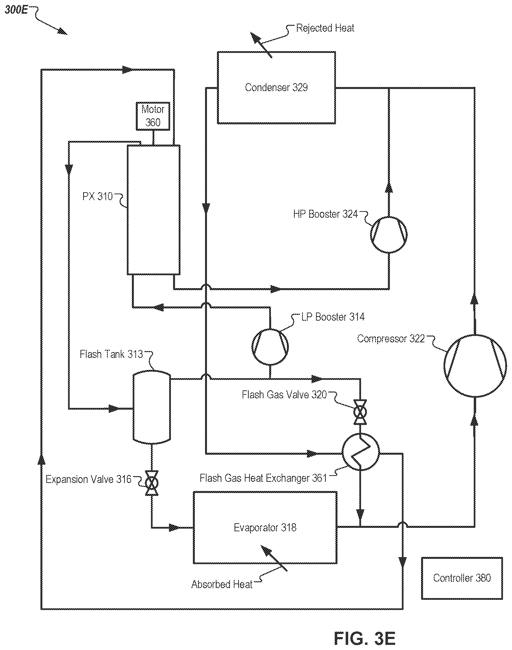 Patent US11781789 Figure 8 – Refrigeration and heat pump systems with pressure exchangers