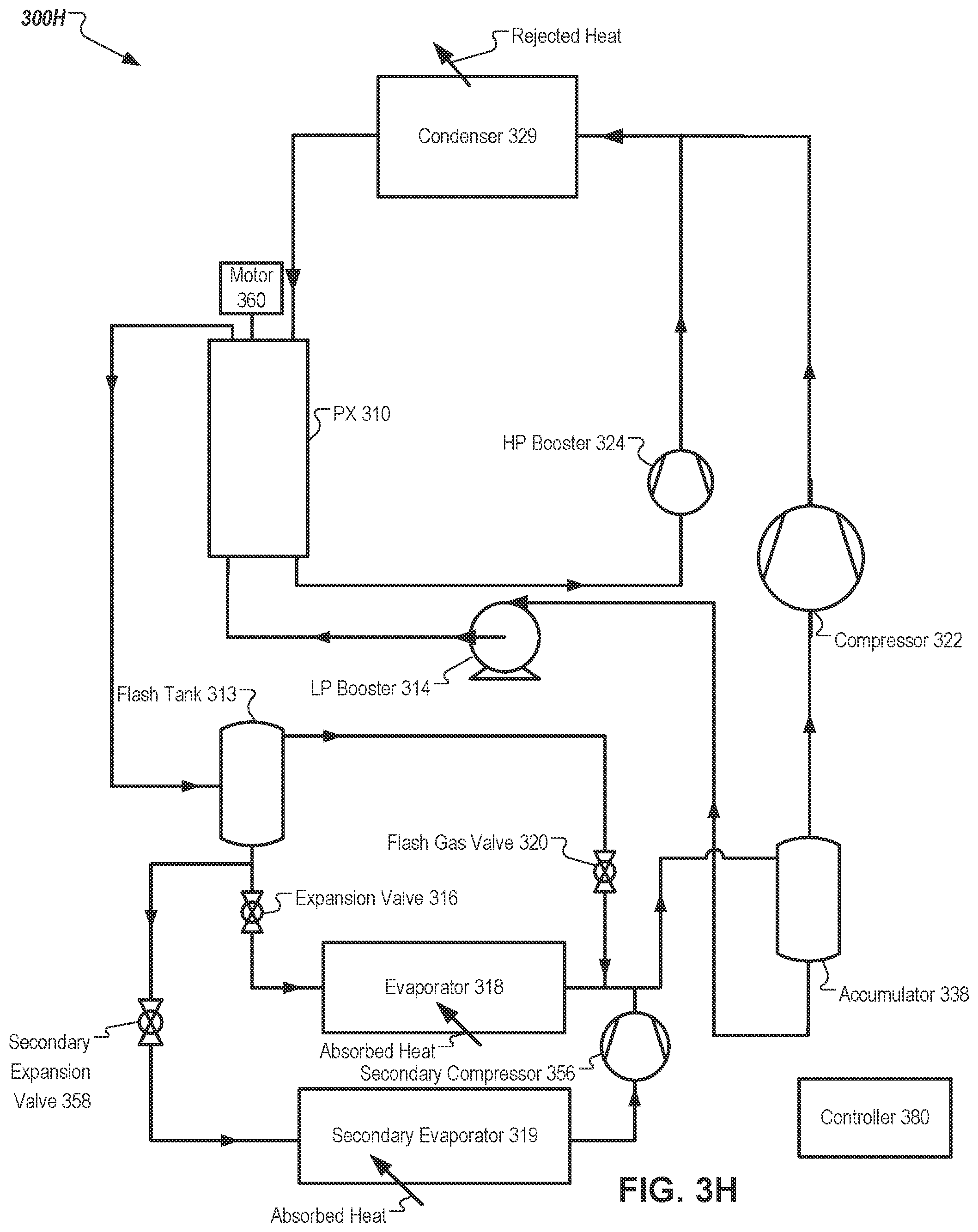 Patent US11781789 Figure 11 – Refrigeration and heat pump systems with pressure exchangers