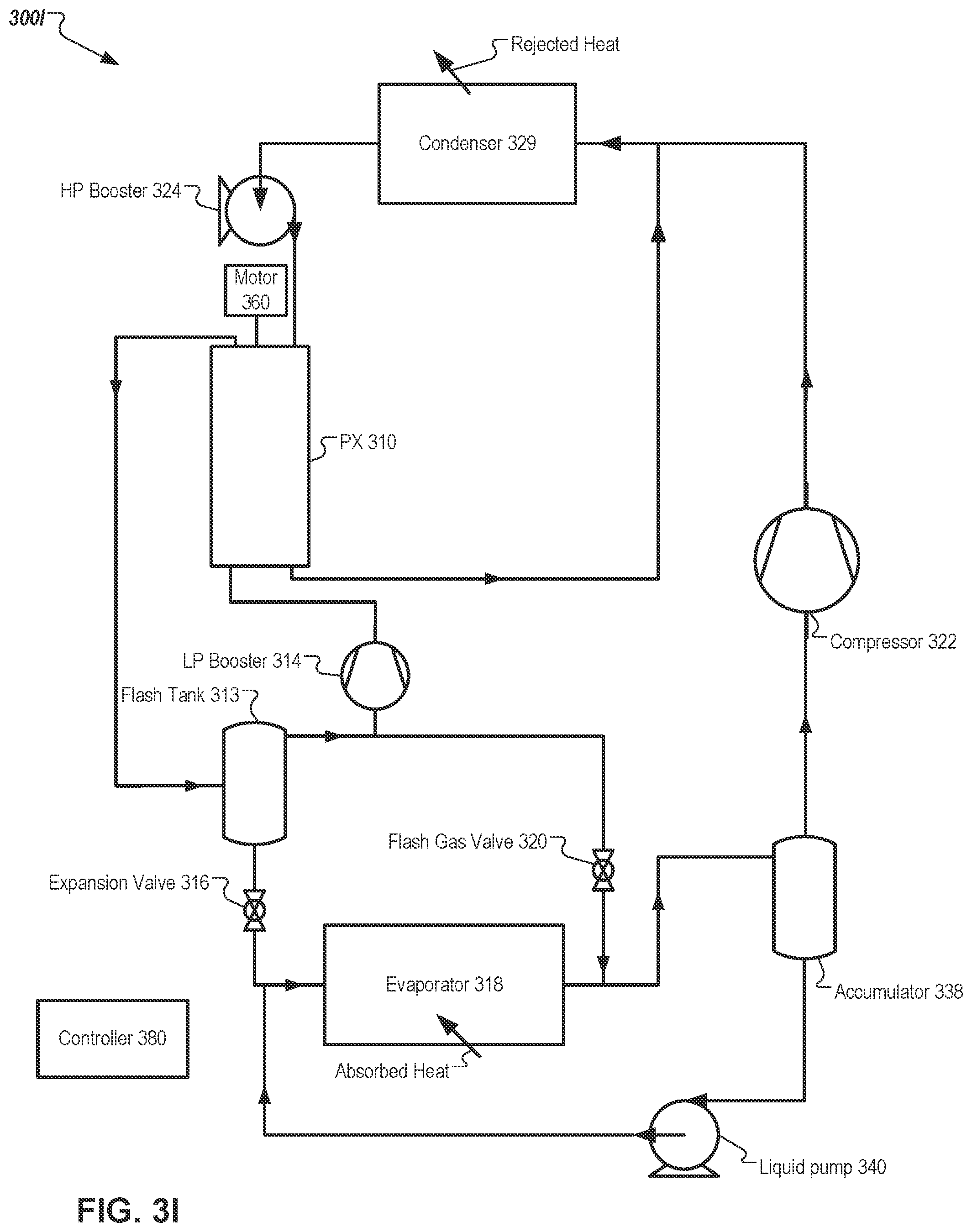 Patent US11781789 Figure 12 – Refrigeration and heat pump systems with pressure exchangers