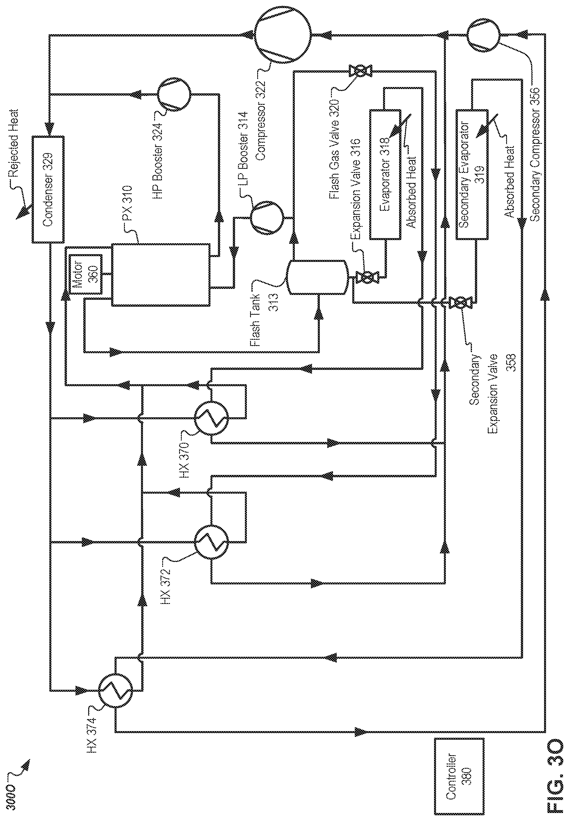 Patent US11781789 Figure 18 – Refrigeration and heat pump systems with pressure exchangers