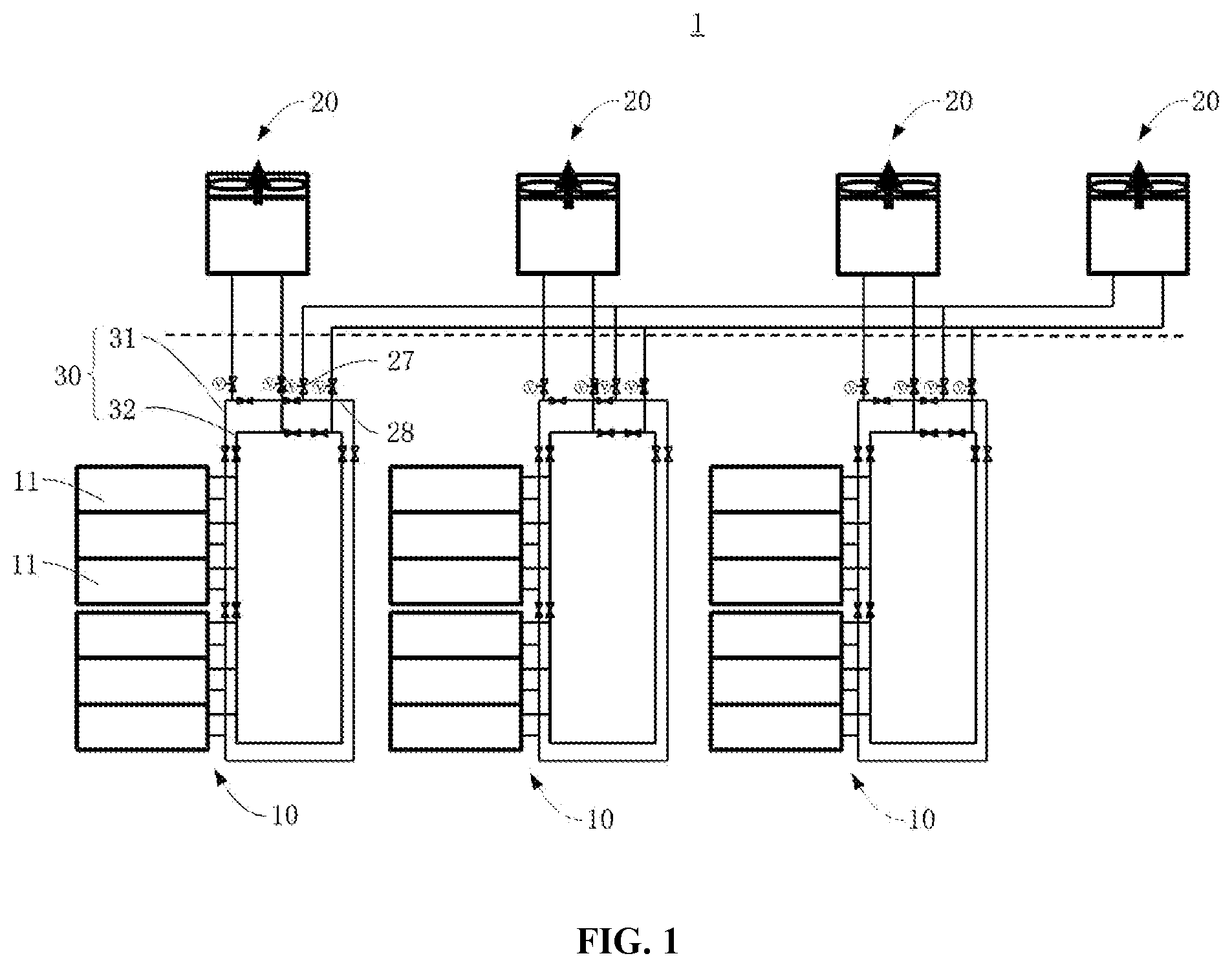 Patent US11781790 Figure 1 – Refrigerating system