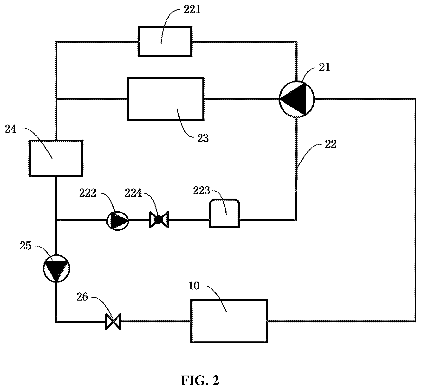 Patent US11781790 Figure 2 – Refrigerating system