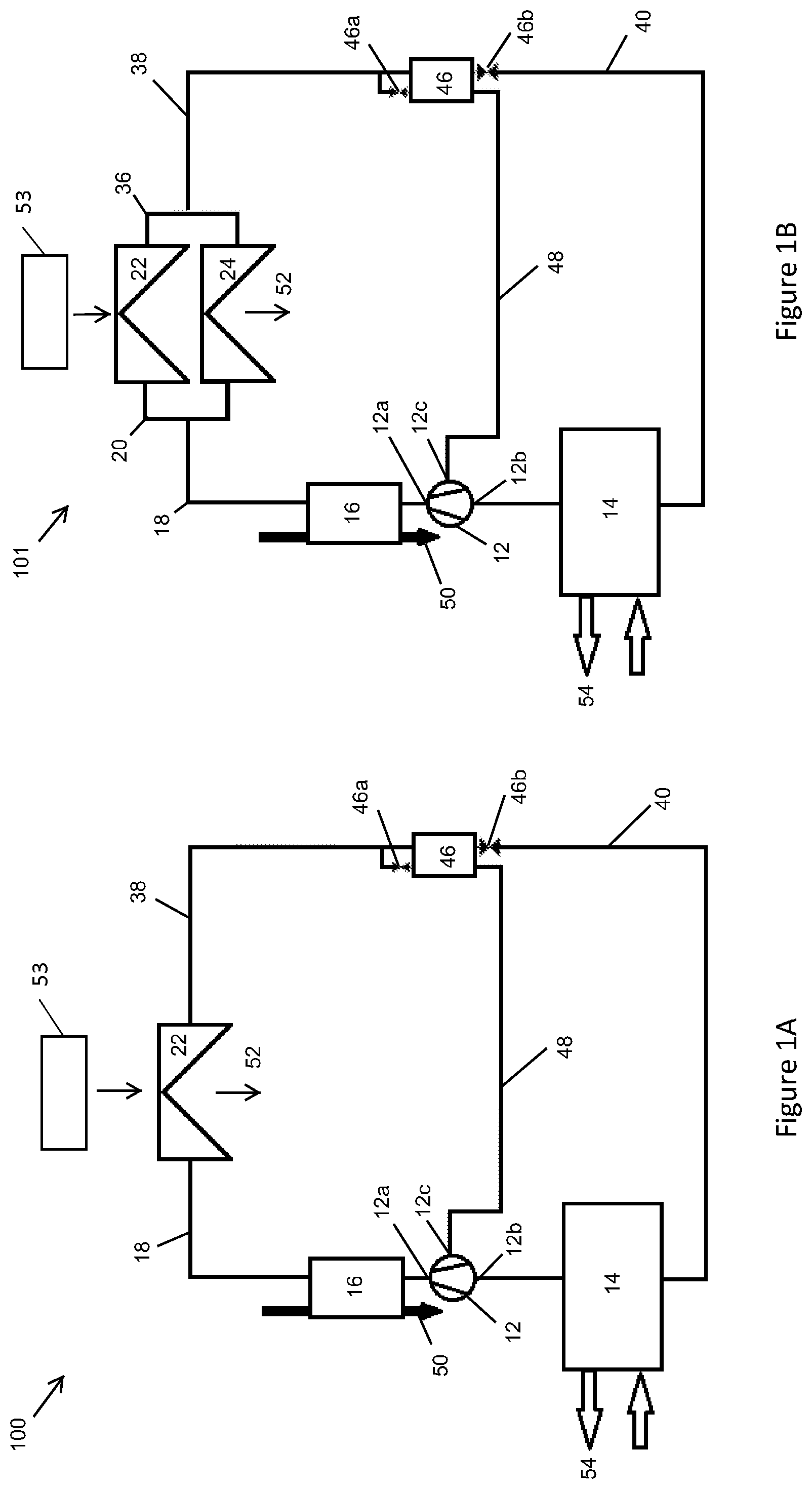 Patent US11781792 Figure 1 – Air-cooled chiller with heat recovery system