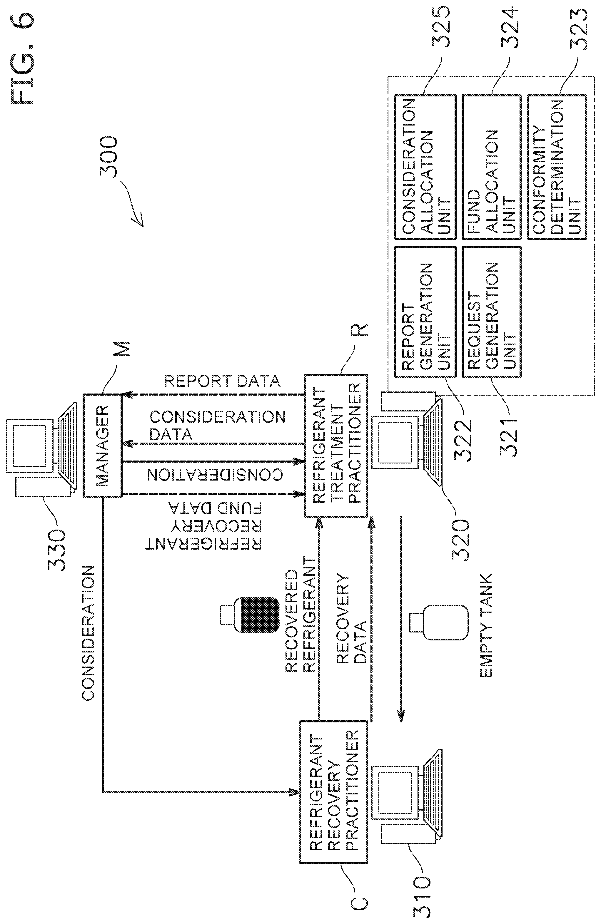 Patent US11781794 Figure 6 – Refrigerant recovery management system
