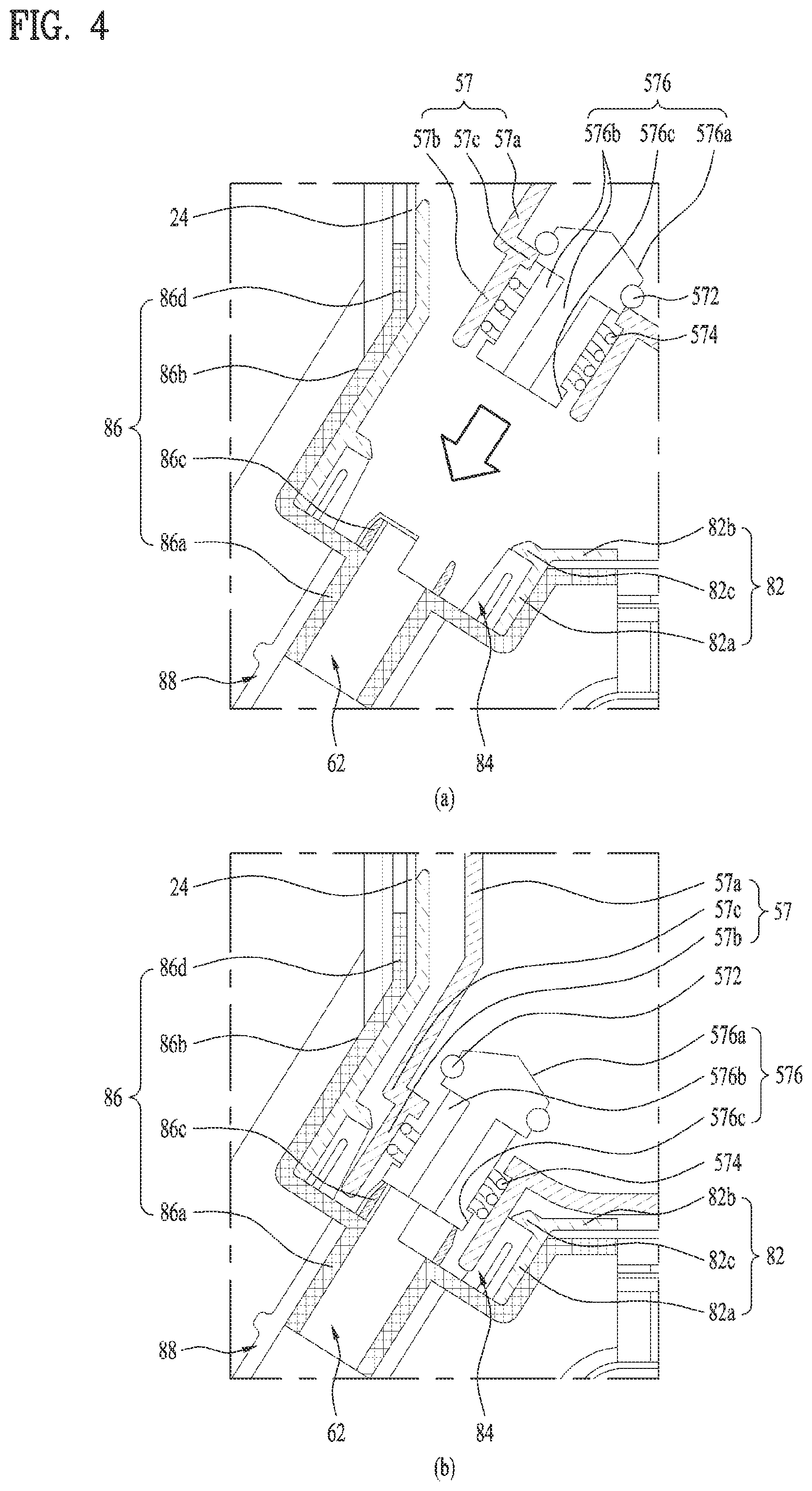 Patent US11781796 Figure 4 – Refrigerator