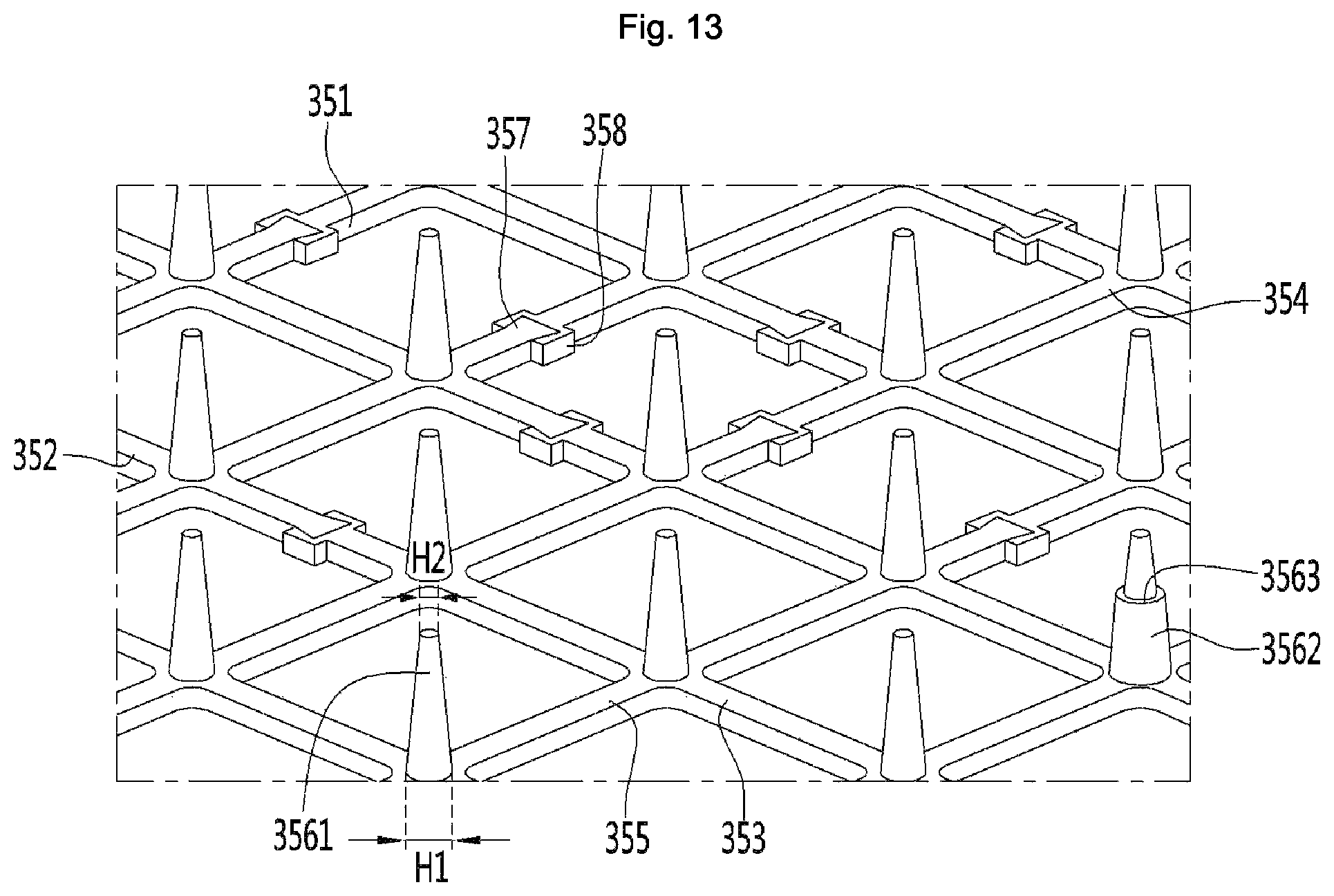 Patent US11781802 Figure 13 – Vacuum adiabatic body and refrigerator