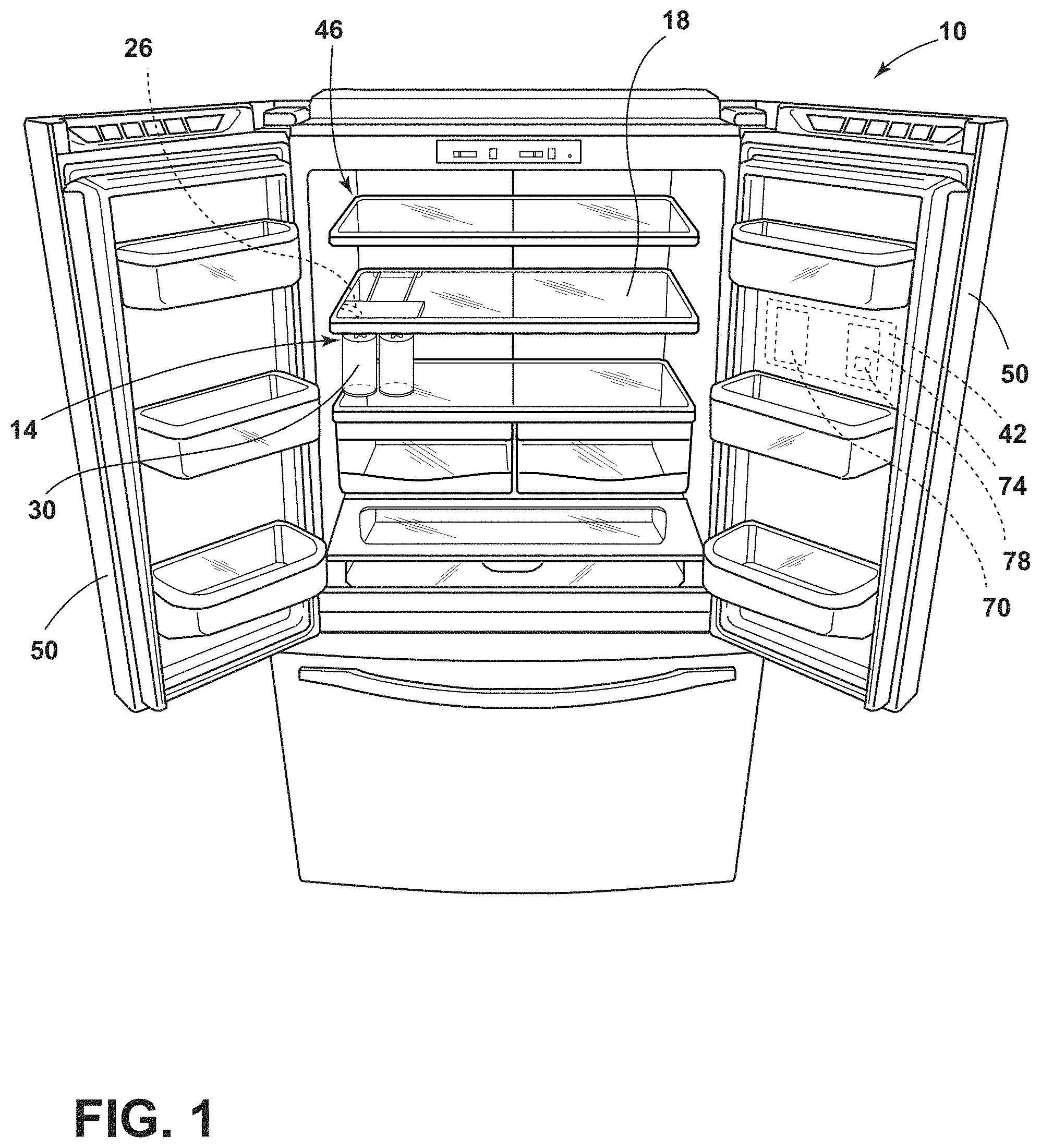 Patent US11781805 Figure 1 – Water dispensing system