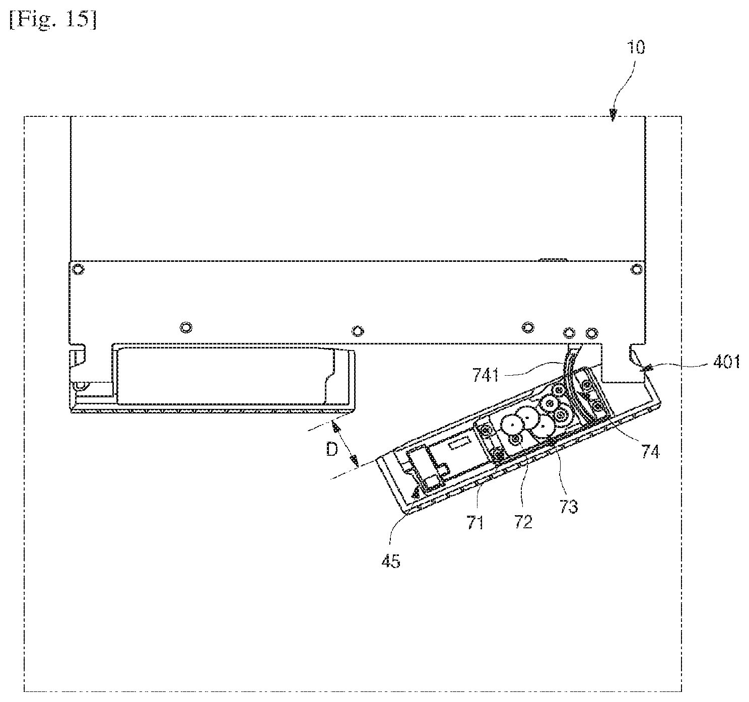 Patent US11781806 Figure 15 – Refrigerator having panel assembly